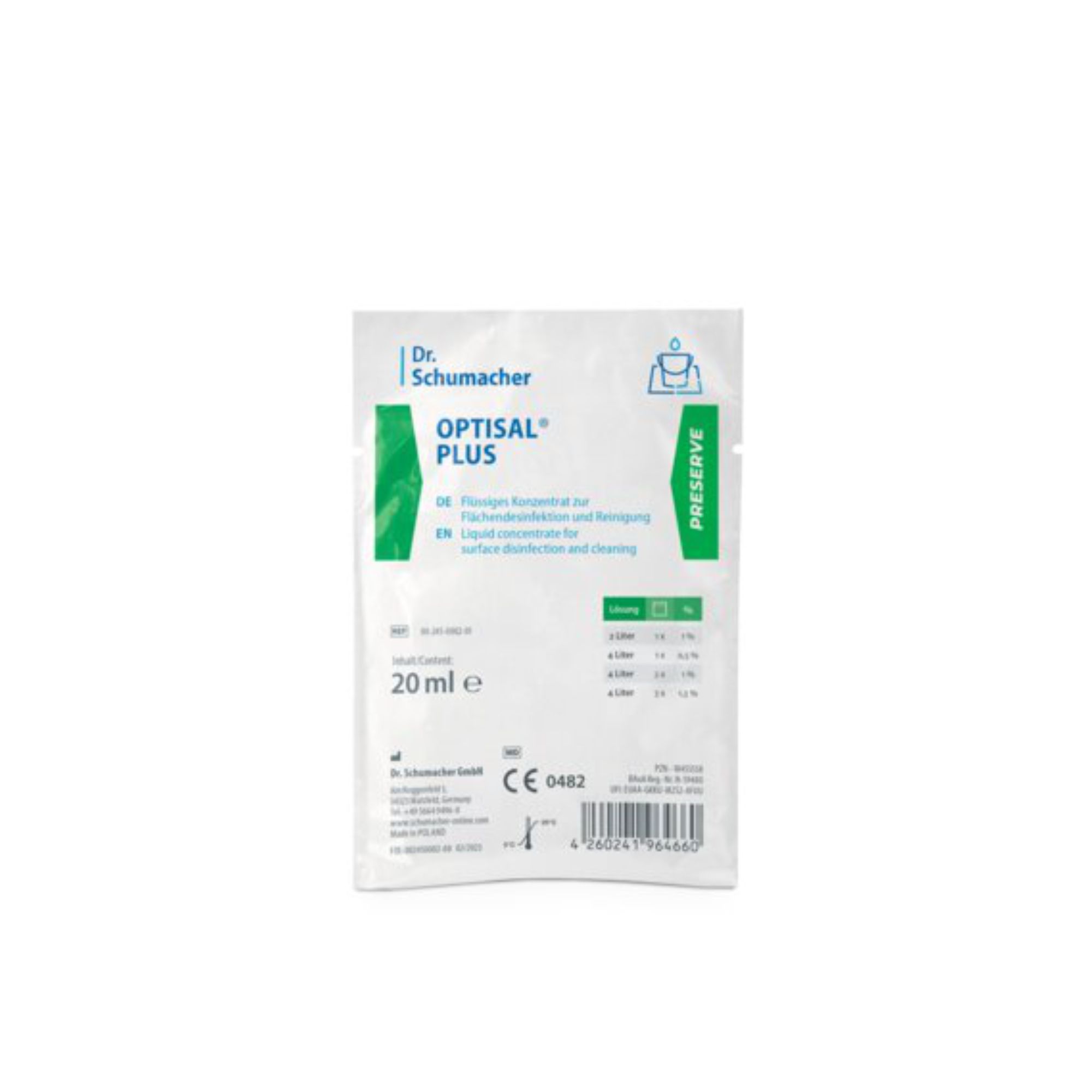 Dr.Schumacher - OPTISAL® PLUS - Flächendesinfektionsmittelkonzentrate