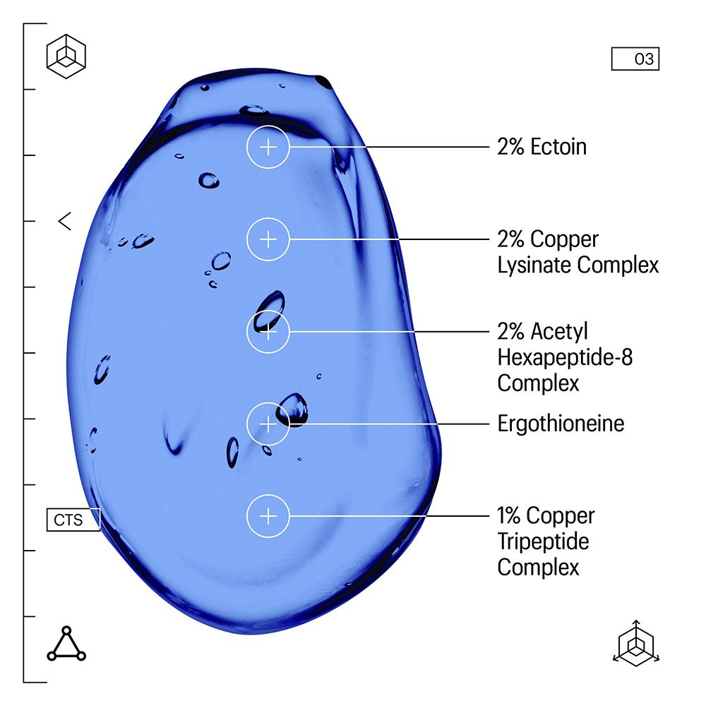 ALLIES OF SKIN Copper Tripeptide and Ectoin Advanced Repair Face Serum