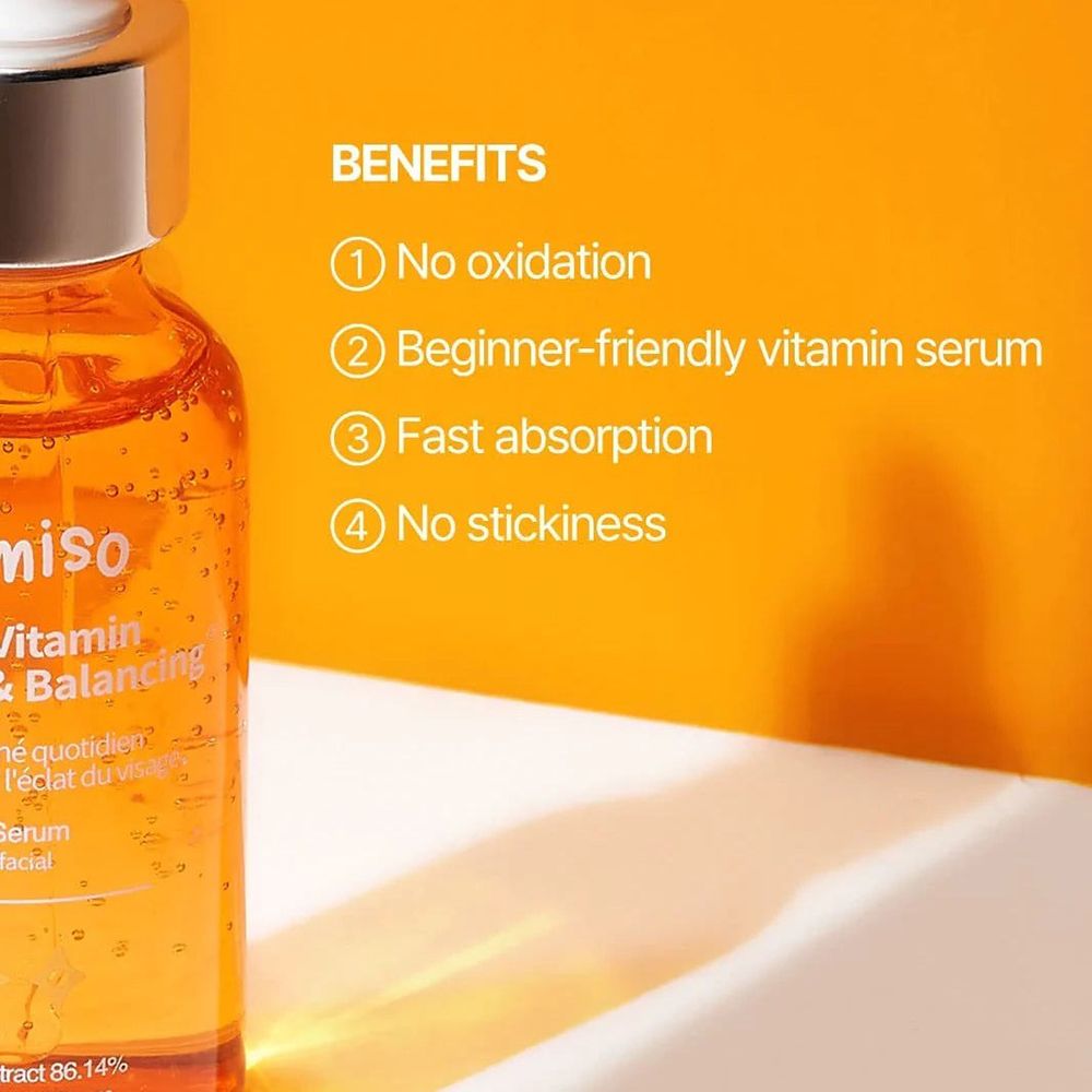 JUMISO All Day Vitamin Brightening and Balancing Face Serum