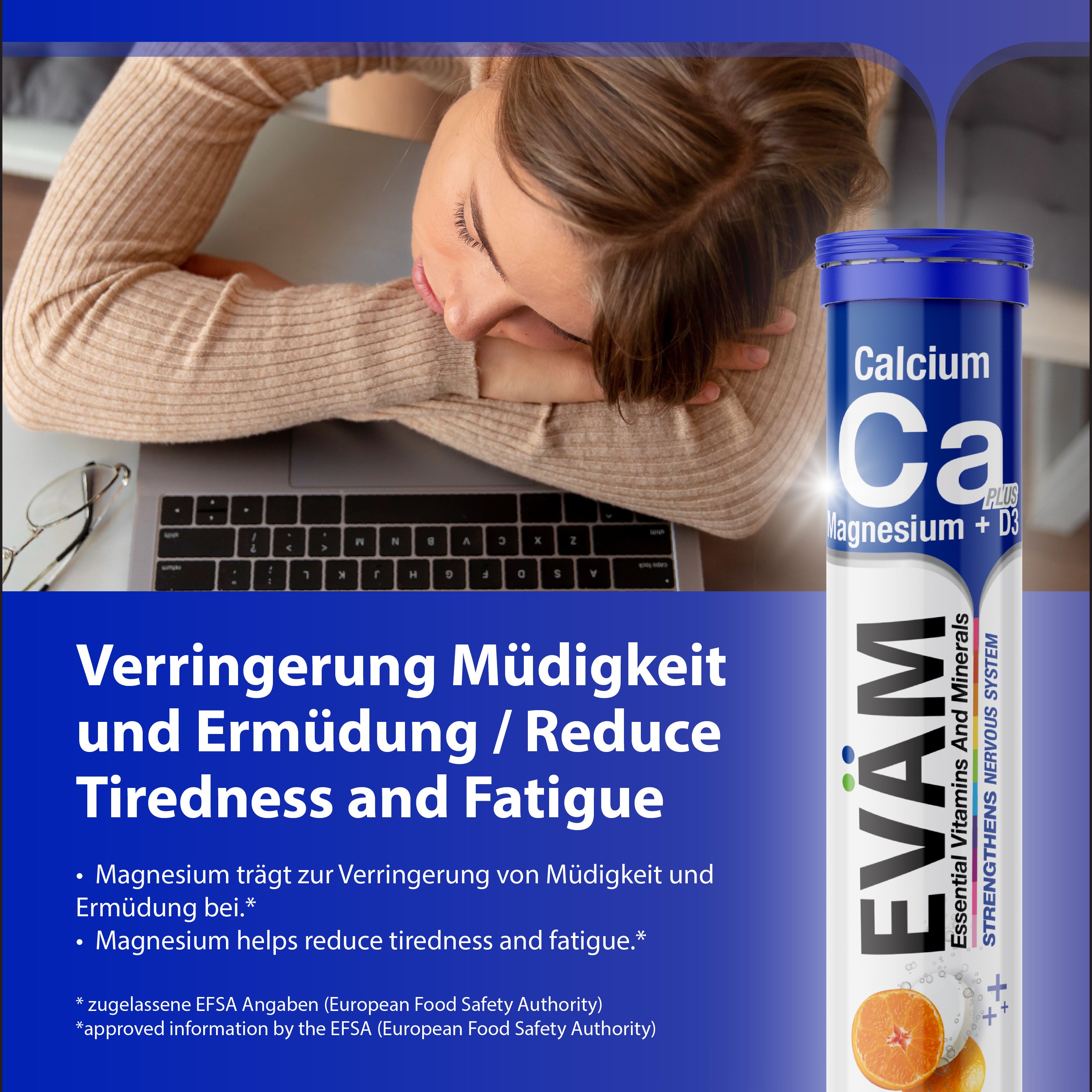 EVÄM Calcium + Magnesium + D3 - 3 Set