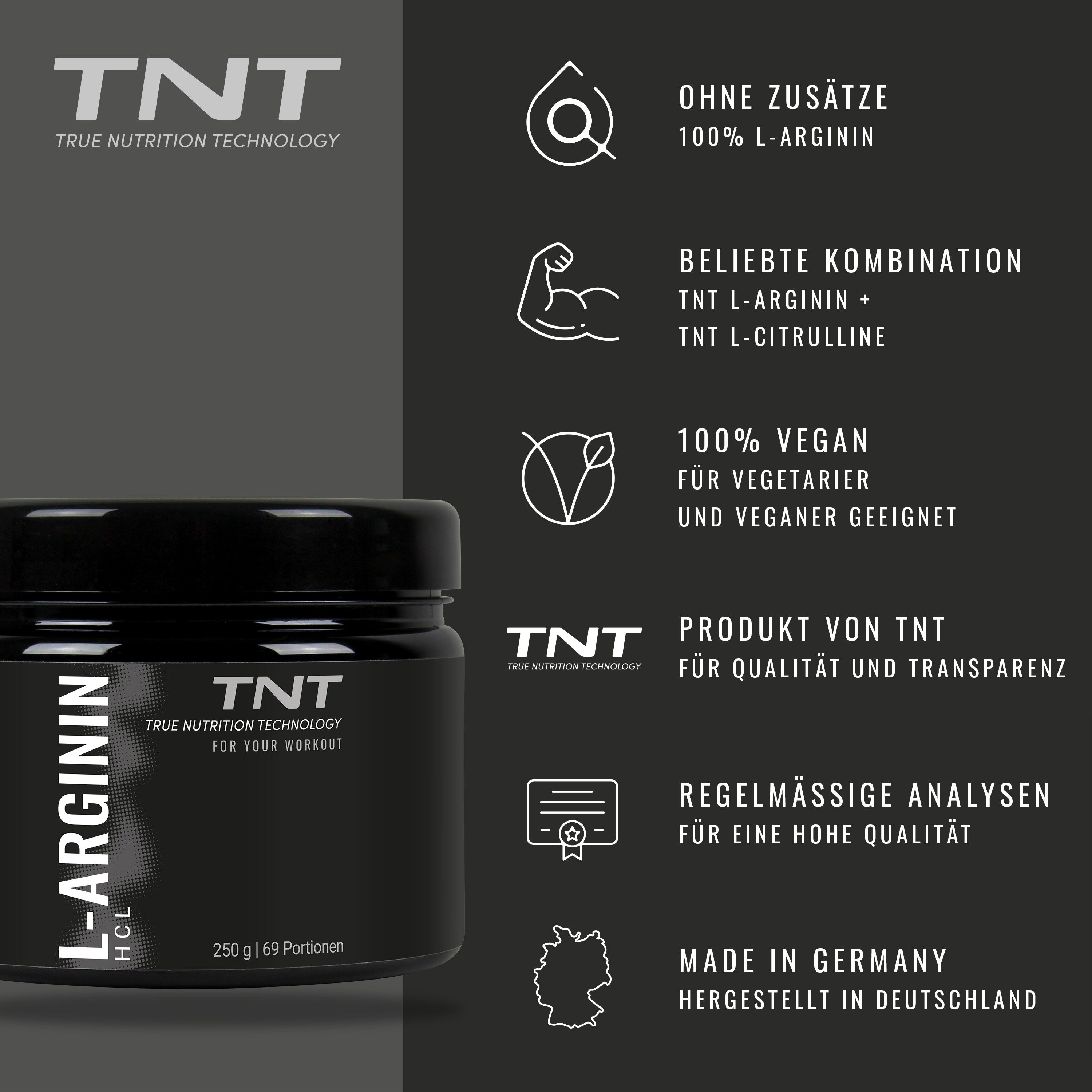 TNT L-Arginin - wichtiger Stickstofflieferant - ohne Zusätze