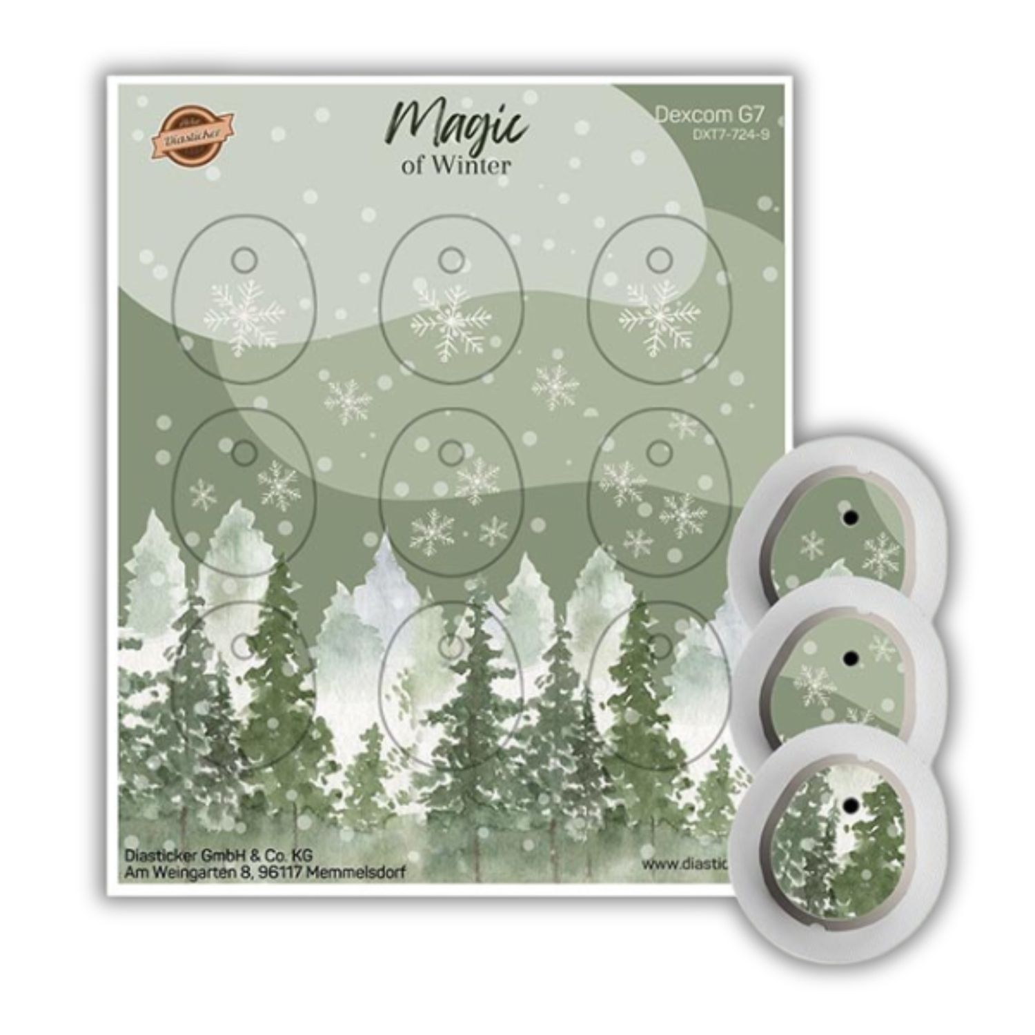 Diasticker® Dexcom G7 Stickerset "Magic of Winter"