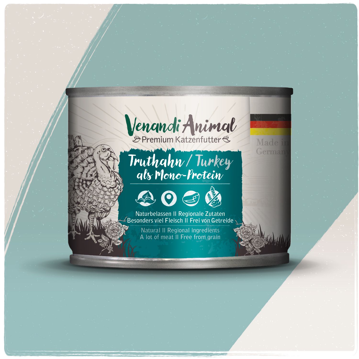 Hundefutter-Dose: Venandi Animal Truthahn als Mono-Protein, getreidefrei.