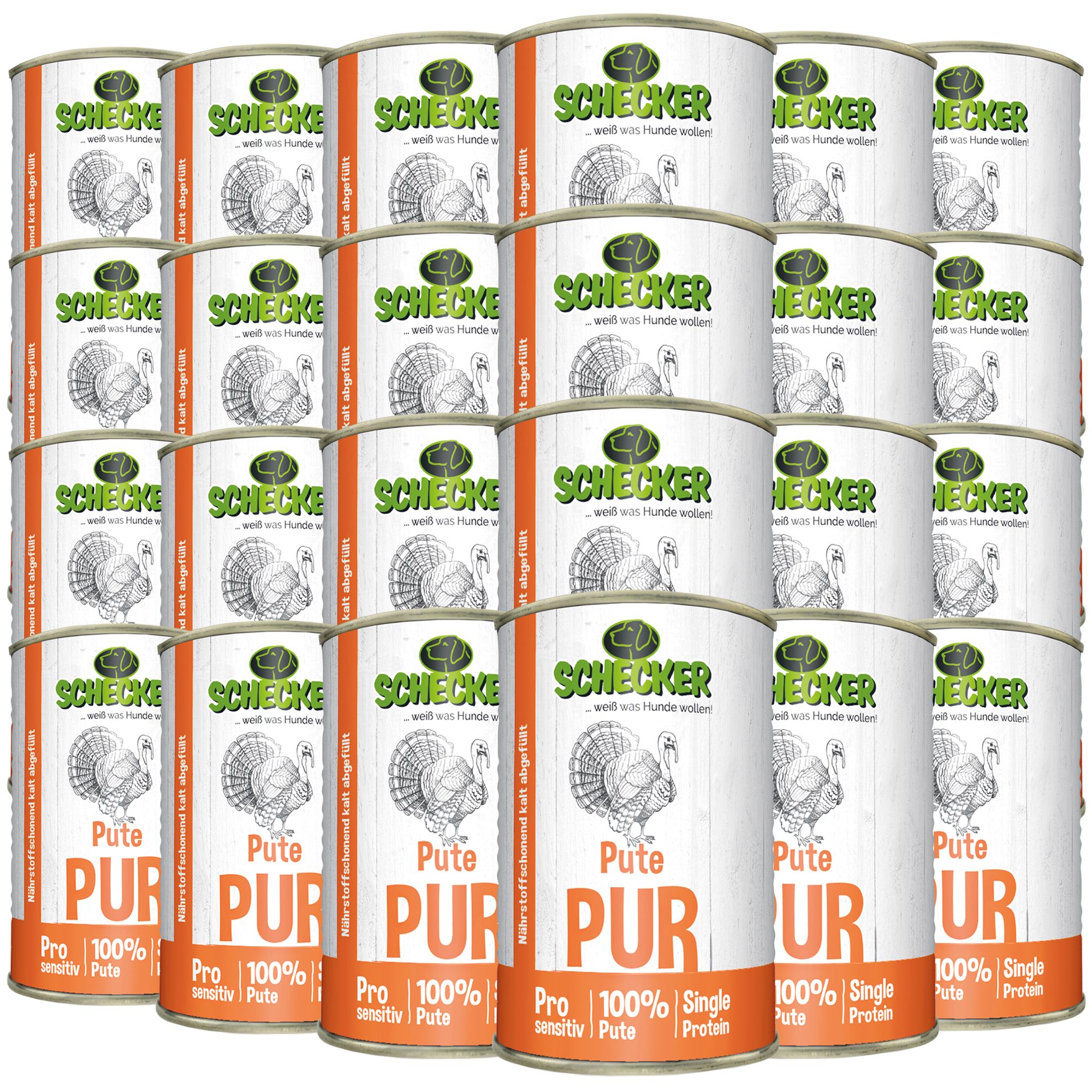 Schecker Dogreform Pute PUR - Nassfutter - getreidefrei