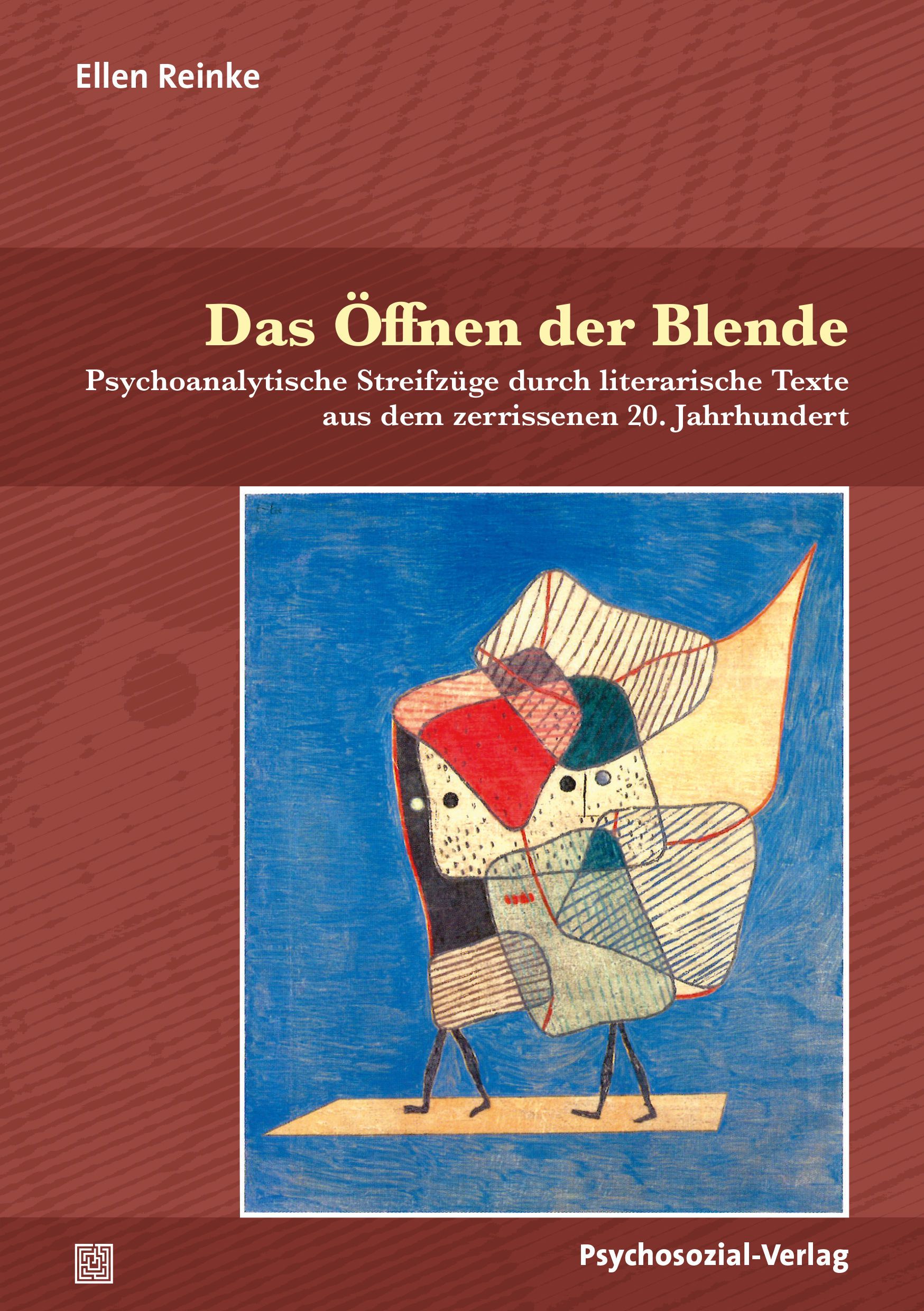 Buchcover: "Das Öffnen der Blende". Autorin: Ellen Reinke. Titel in großer Schrift. Untertitel: Psychoanalytische Streifzüge...