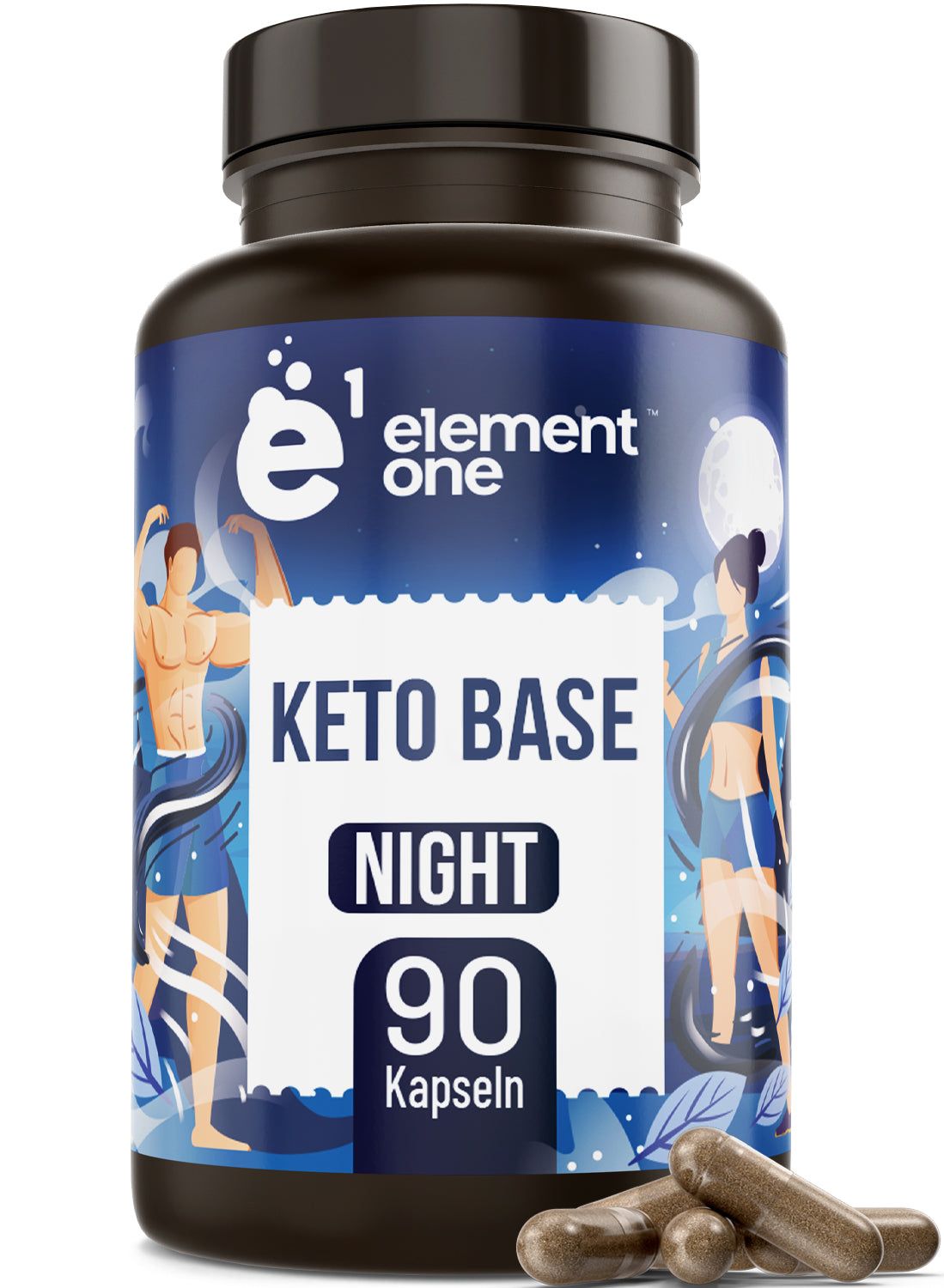 Keto Night 90 Kapseln | Abnehmen Stoffwechsel ohne Koffein Element One St
