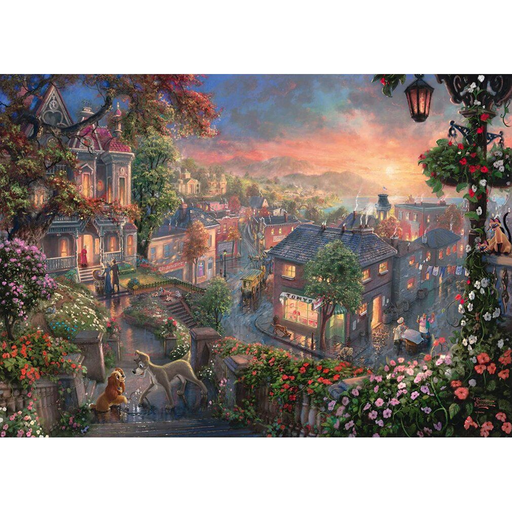 Disney, Susi e Tramp - Puzzle da 1000 pezzi (Thomas Kinkade)