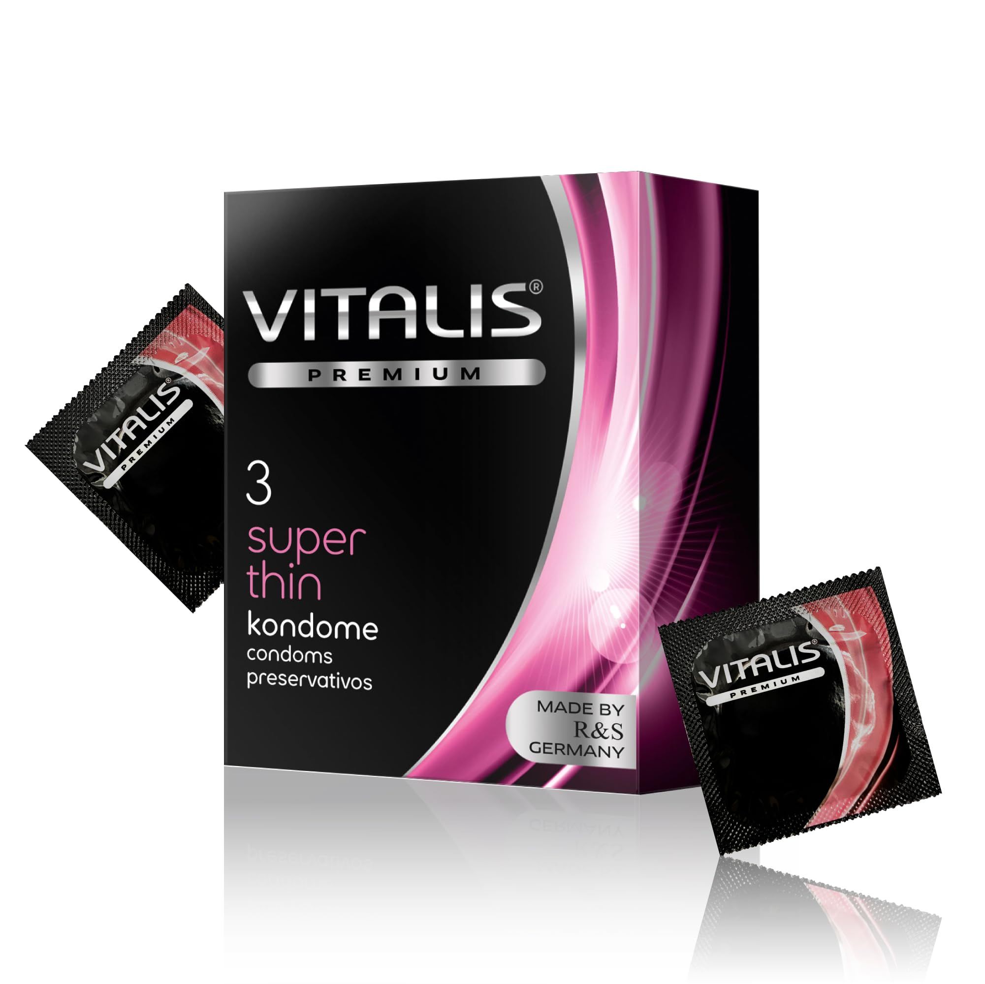 Vitalis super thin, confezione da 3 preservativi
