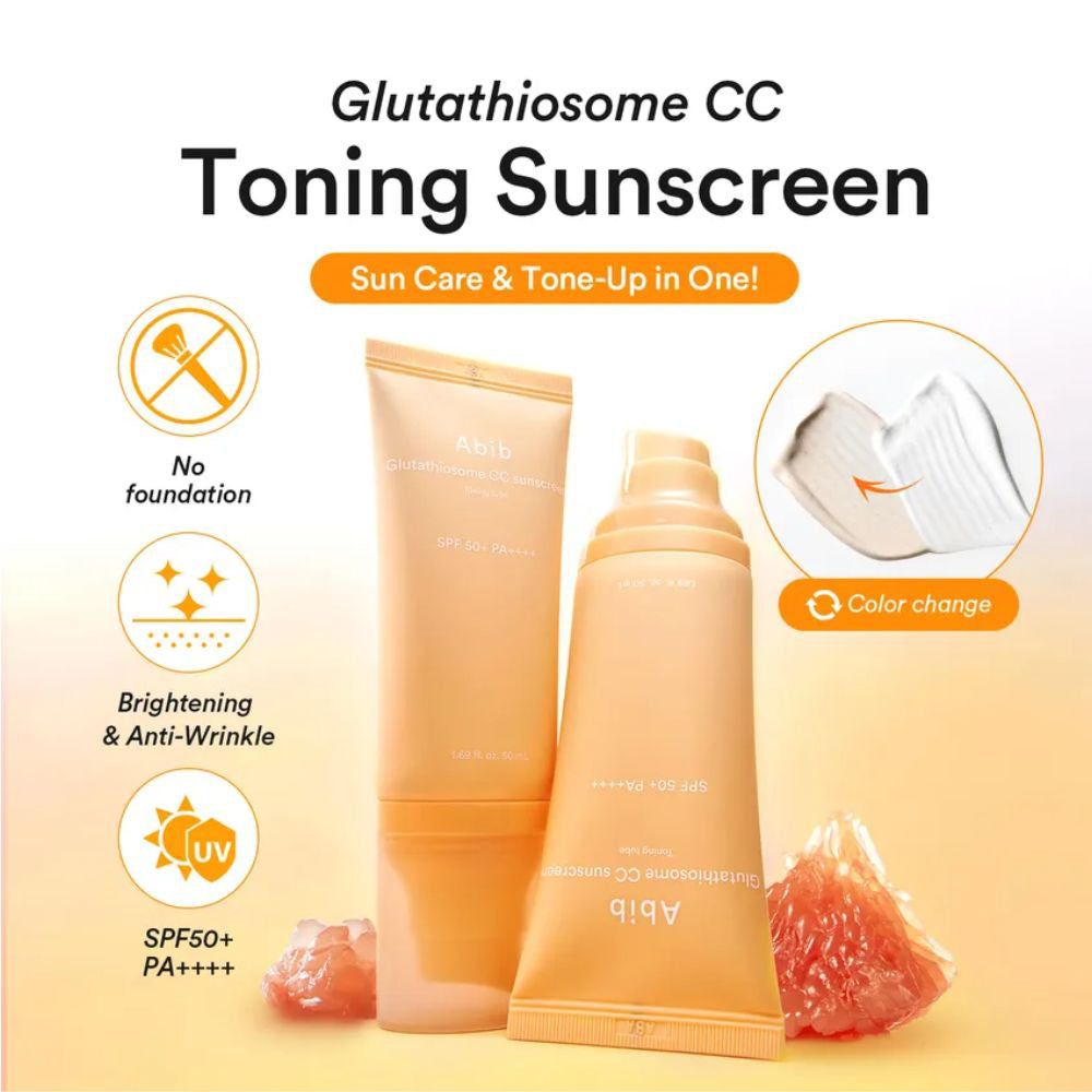 Abib Glutathiosome CC Toning Sonnenschutz: SPF50+ PA++++, aufhellend, anti-falten.