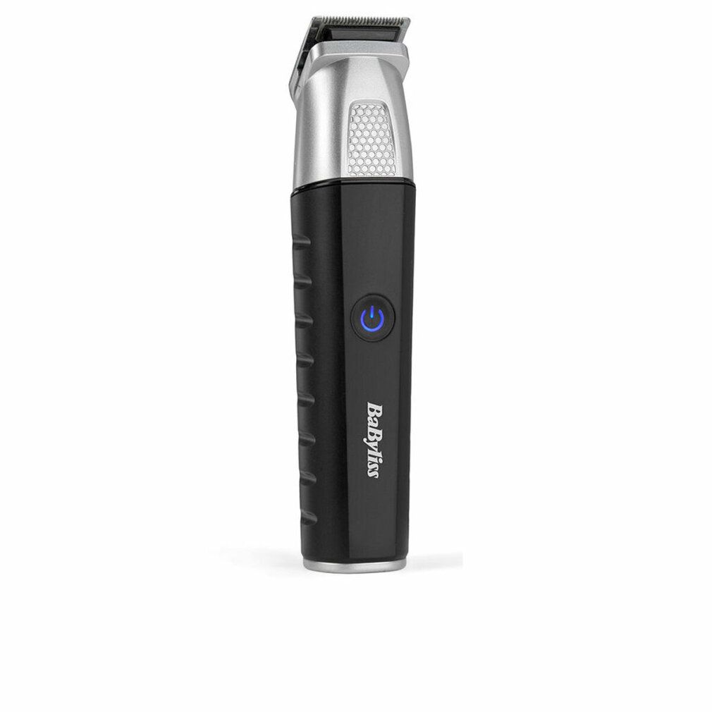 Schwarzer Trimmer mit silbernem Kopf. Marke: BaByliss.