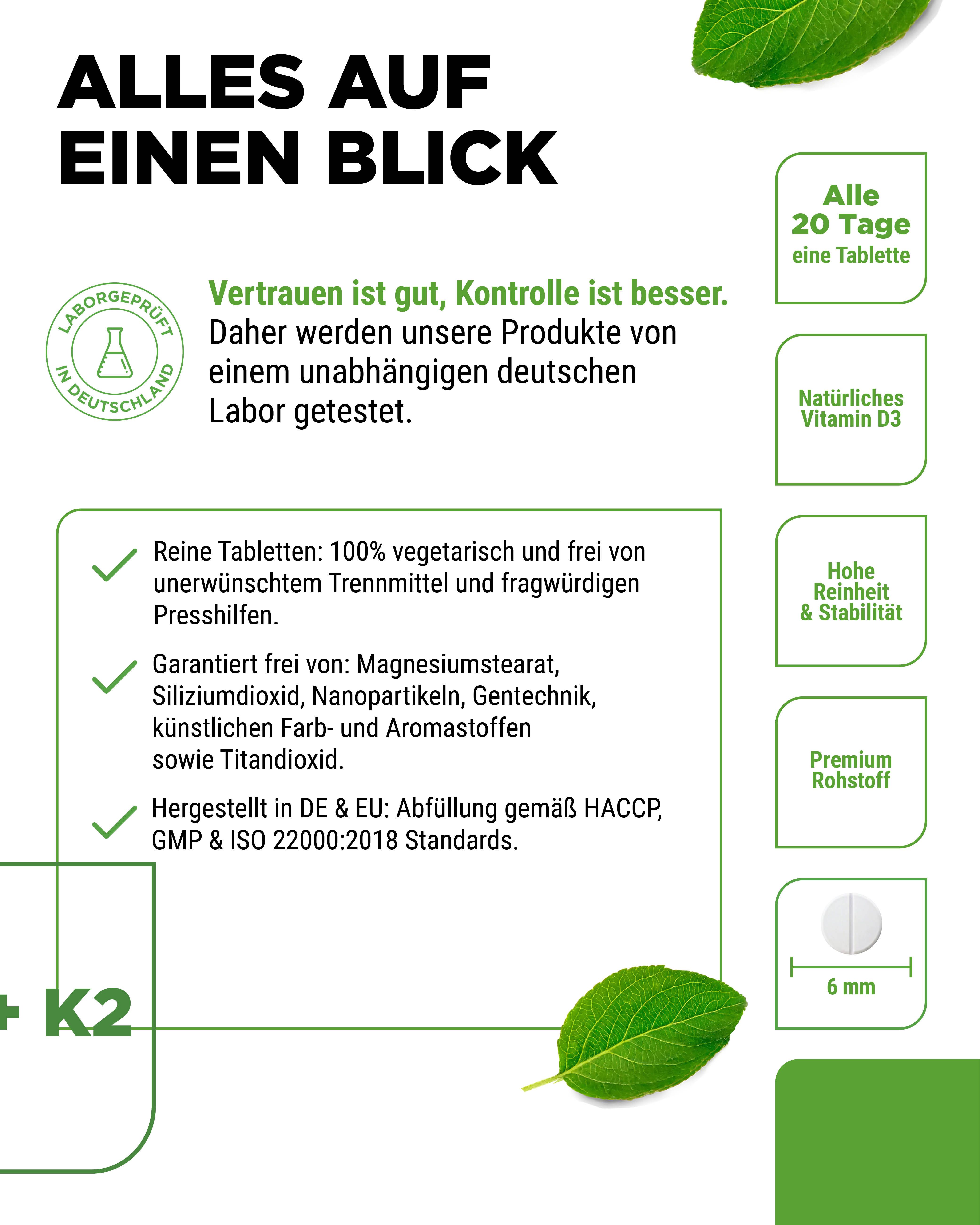 Vit4ever Vitamin D3 20.000 I.E. + Vitamin K2 200 mcg