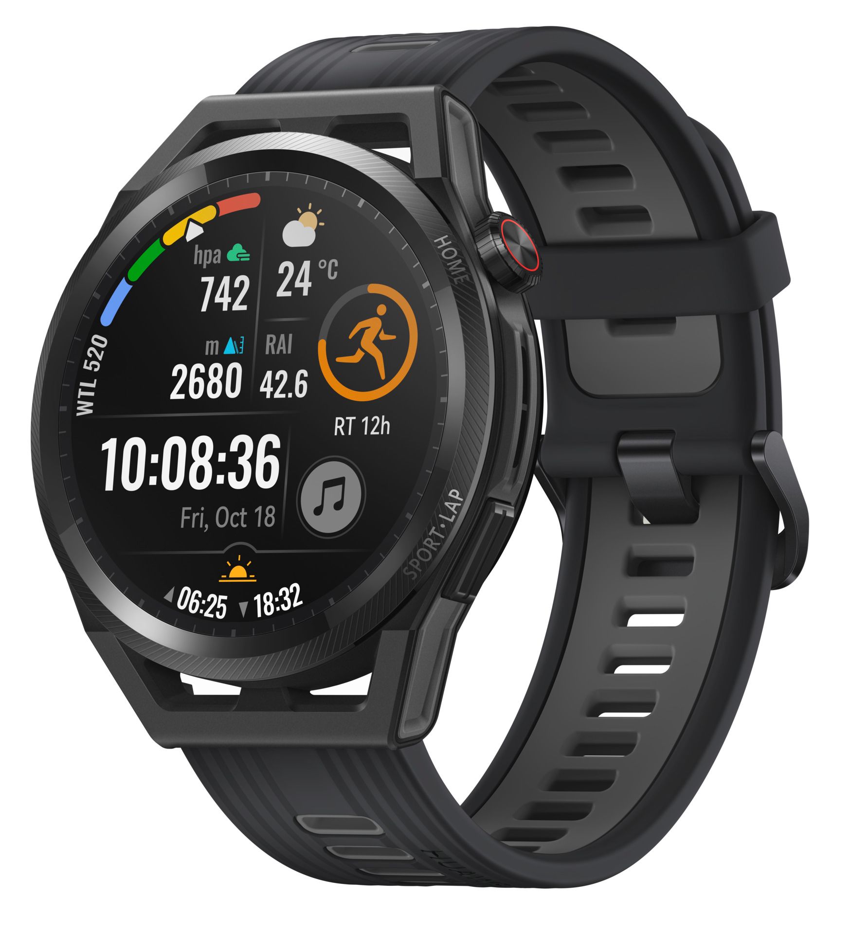 Huawei Watch GT Runner schwarz Smartwatch Fitnesstracker 1,43" Herzfrequenz