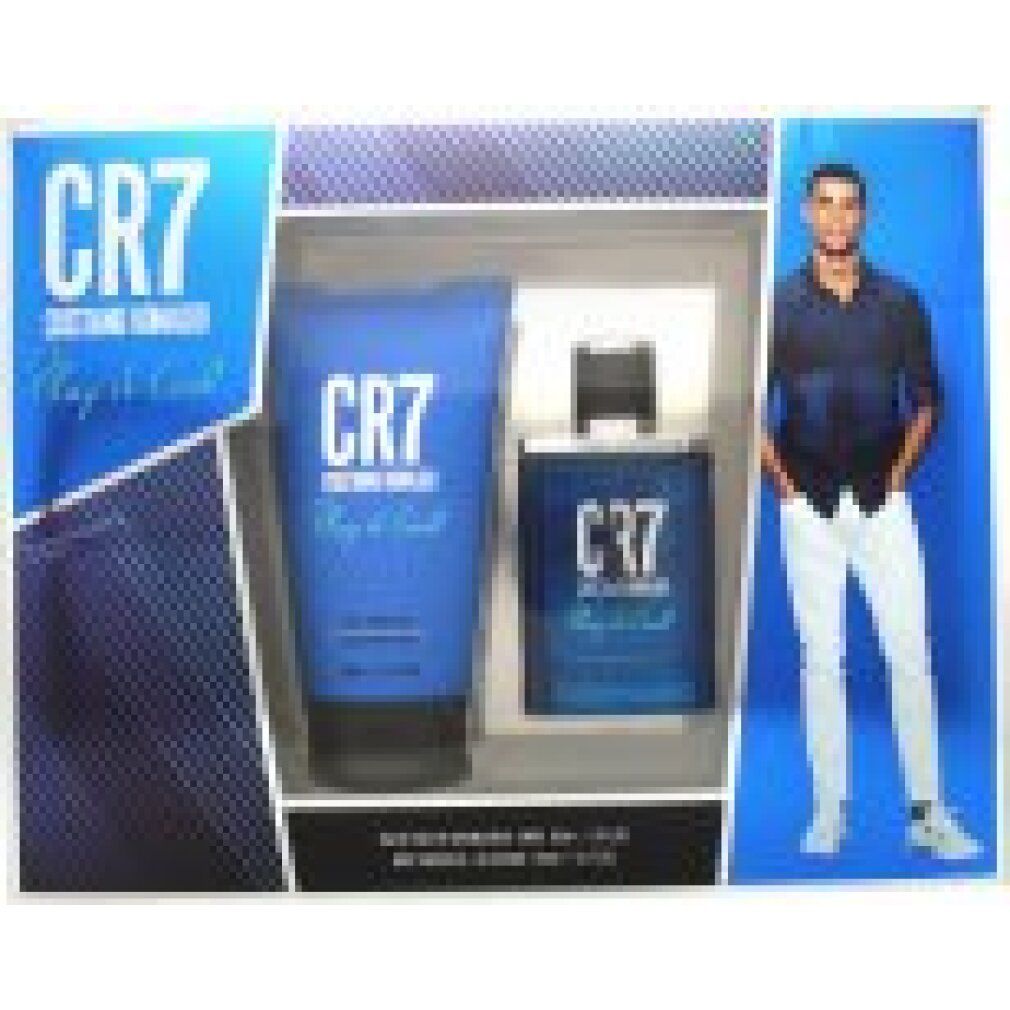 Geschenkset mit CR7-Logo, Cristiano Ronaldo und Play It Cool. Enthält Flakon und Tube.