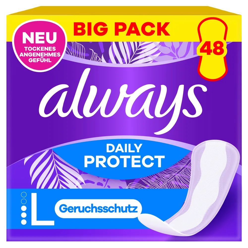 always Slipeinlage Daily Protect Long mit leichtem Duft BigPack