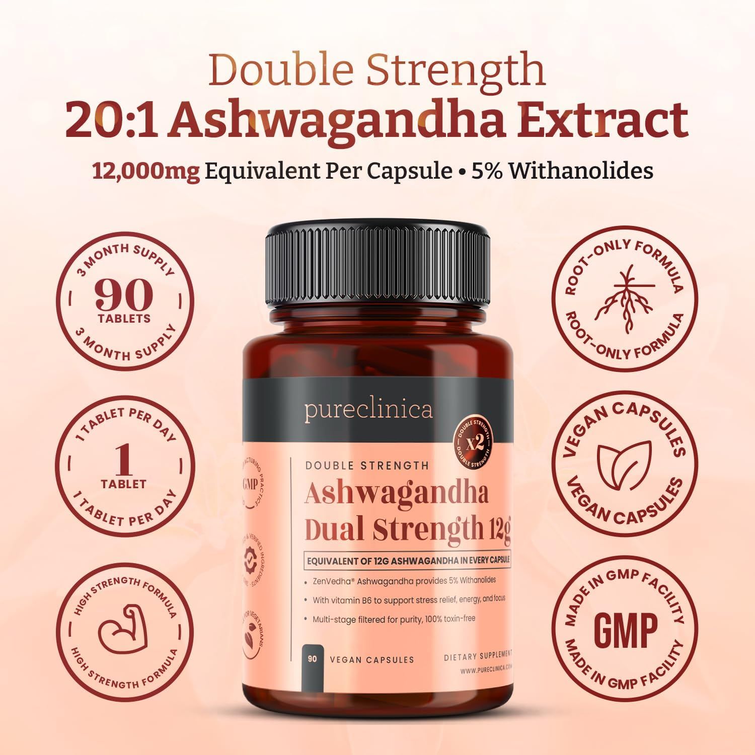 pureclinica Ashwagandha Kapseln
