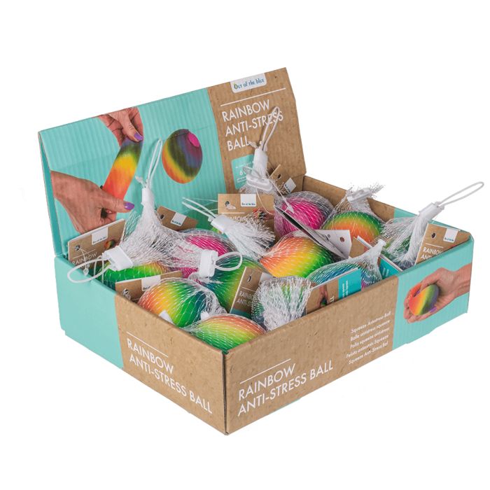 Out of the Blue Squeeze Antistress-Ball, Regenbogen