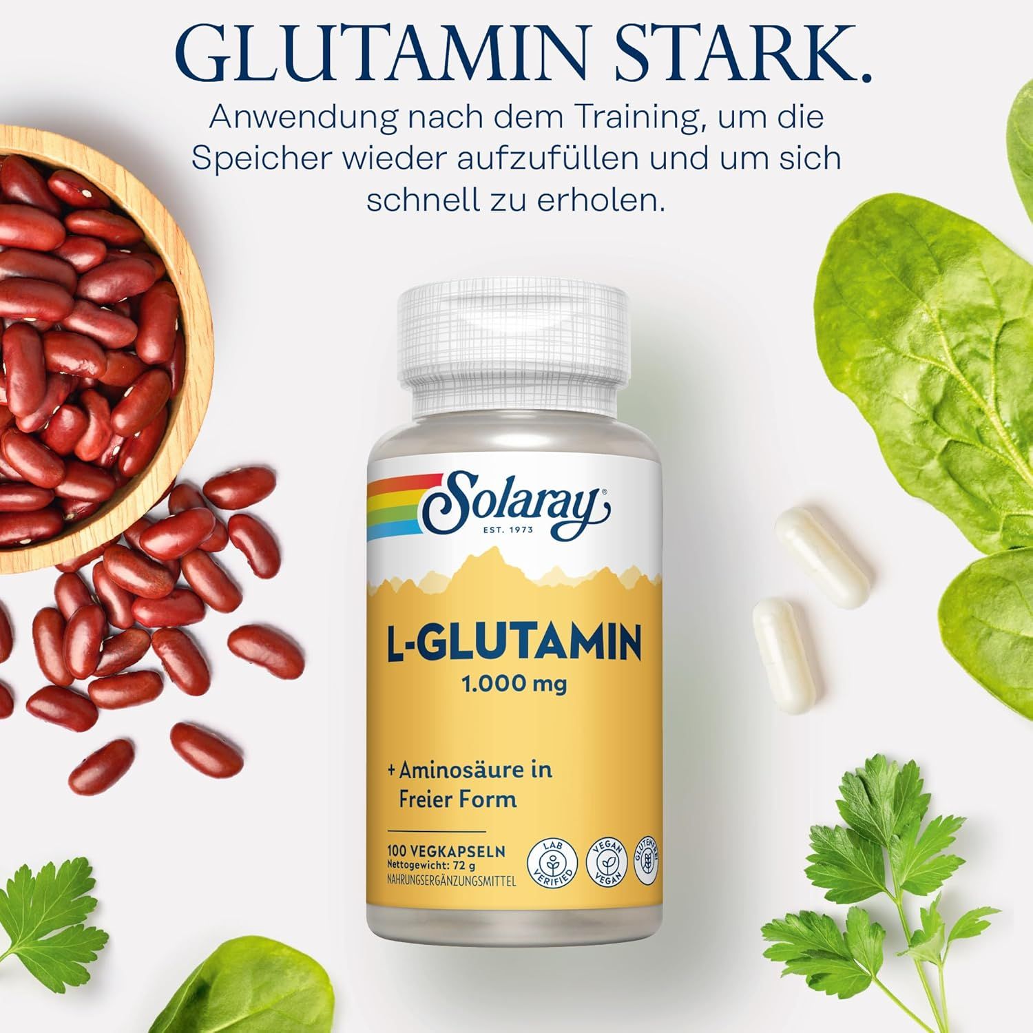Solaray L-Glutamin Kapseln