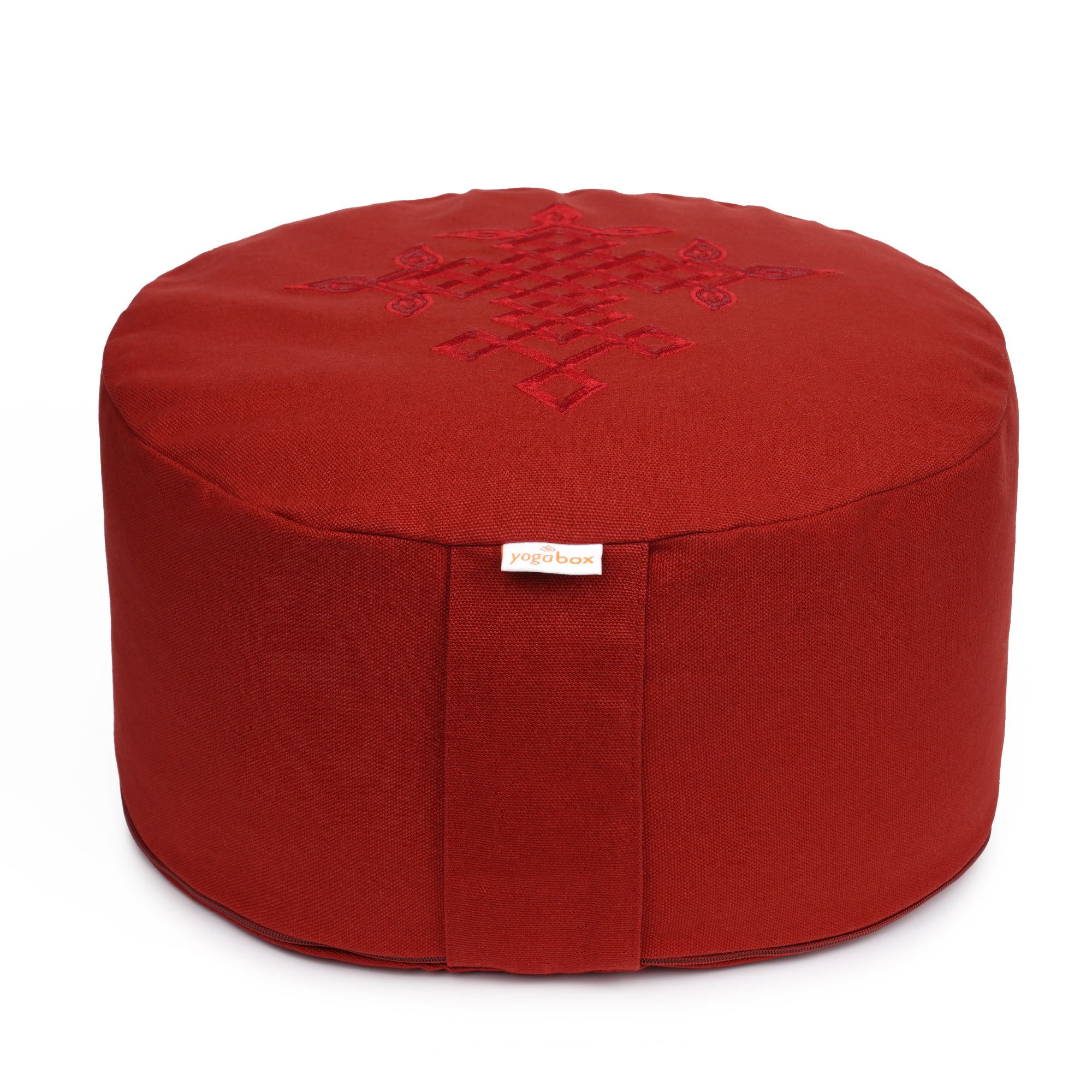 yogabox Meditationskissen Glückssitz® keltische Knoten - bordeaux / 33 x 15,0 cm 1 St