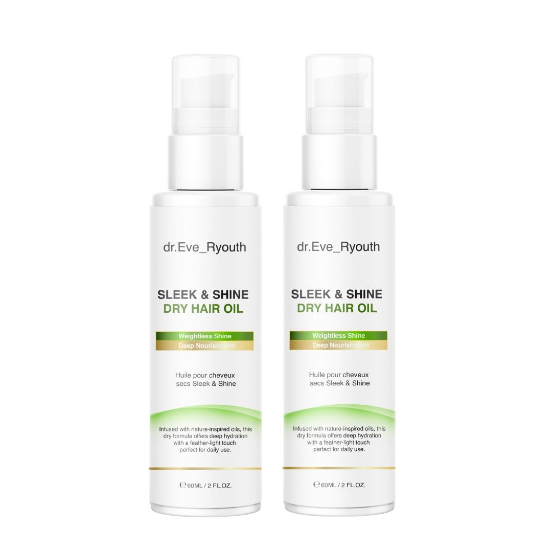 Dr. Eve_Ryouth Duo di oli per capelli secchi Sleek & Shine