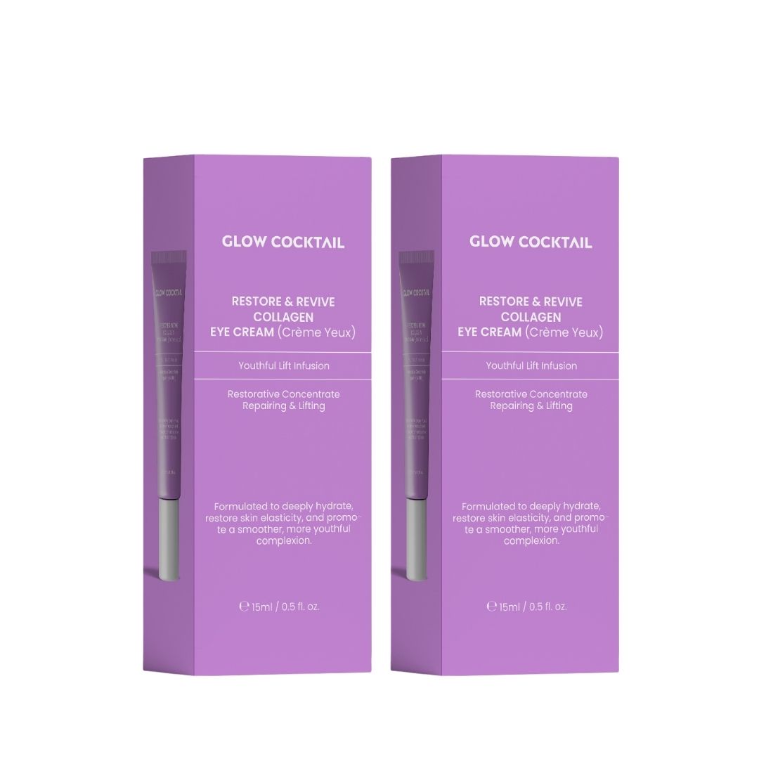 Glow Cocktail Restore & Revive Collagen Augencreme Duo