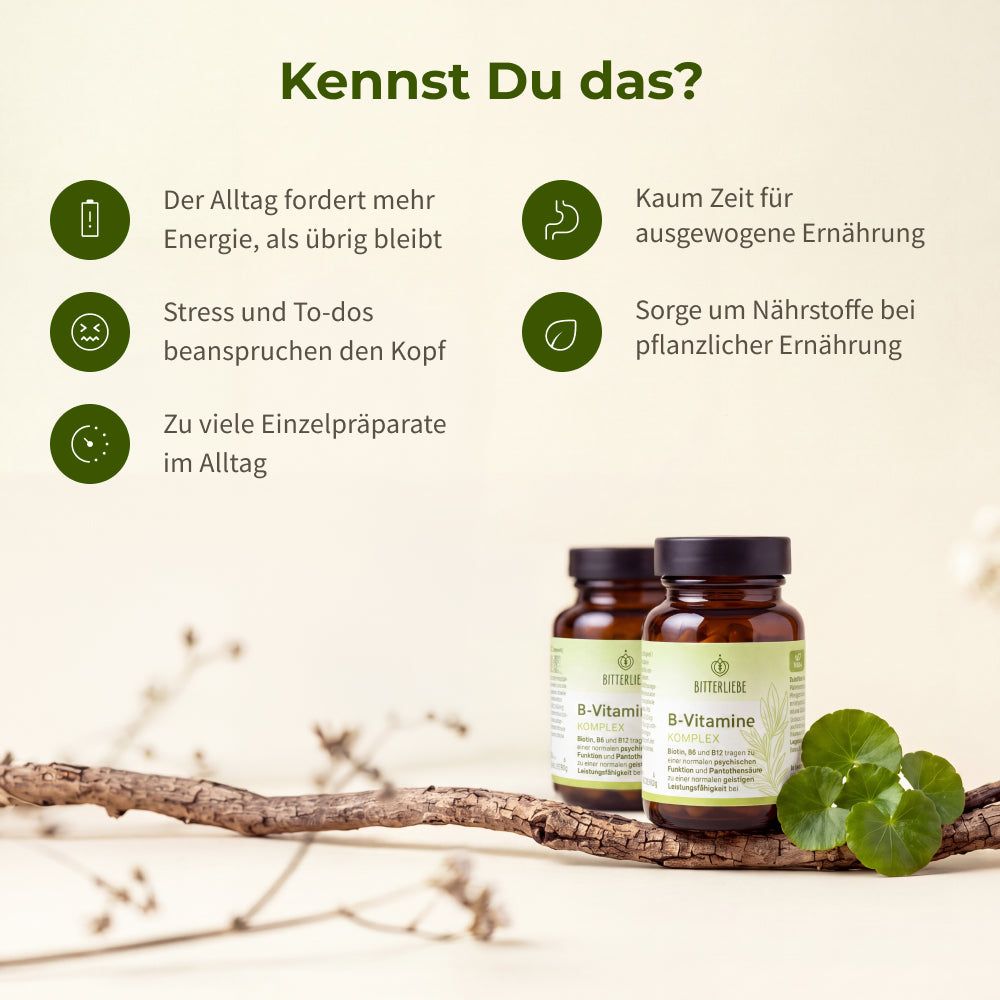 BitterLiebe Vitamin B Komplex mit Cultavit®