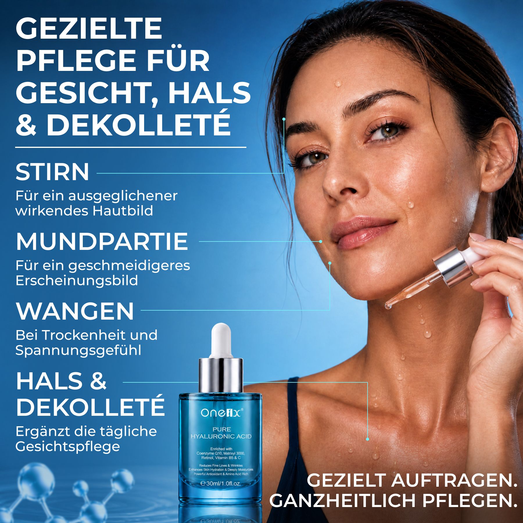 P-beauty Hyaluronic Acid Serum Hyaluronsäure Anti Aging für Gesichtspflege