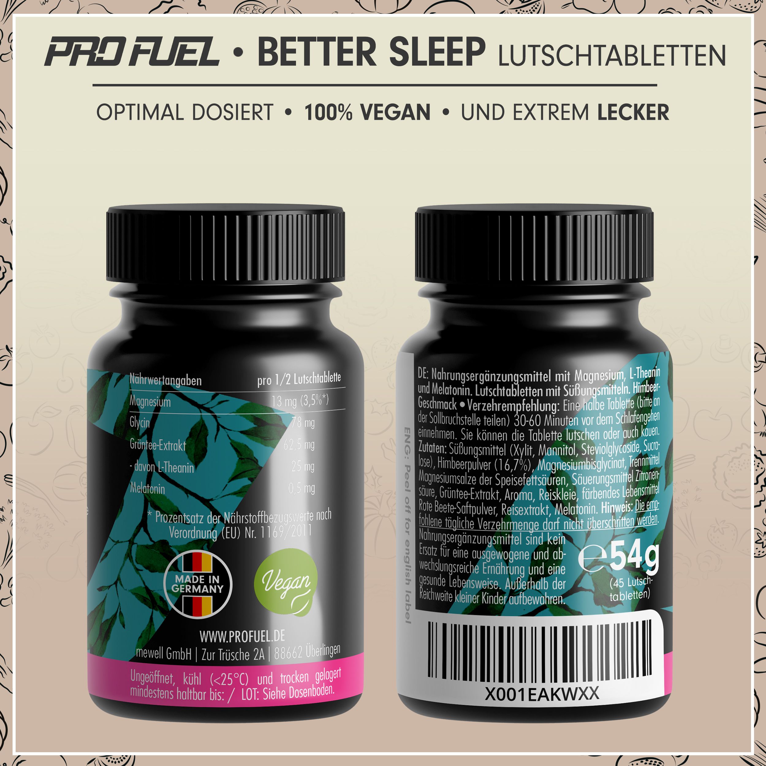 ProFuel - MELATONIN Lutschtabletten