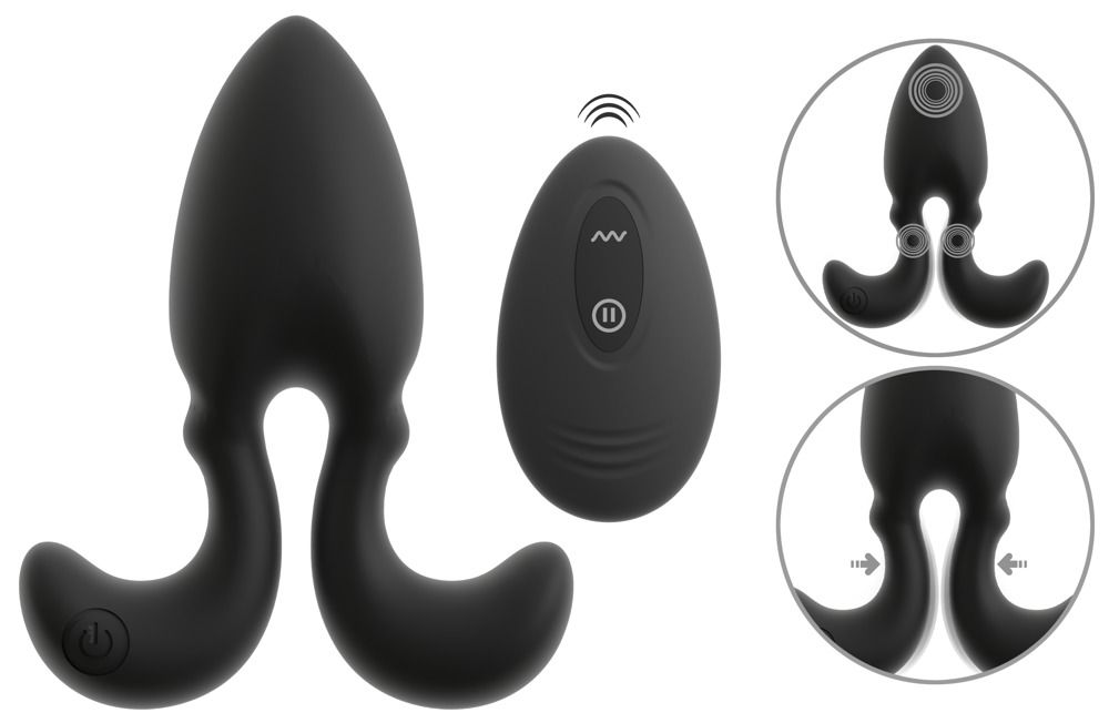 ANOS – Vibro-anaalplug met flexibele armen 1