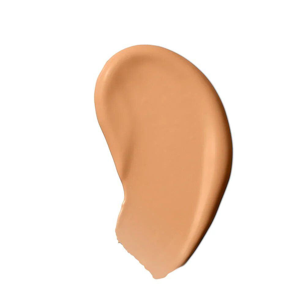 Heller, cremefarbener Concealer-Abstrich. Farbton: 400 Goldbeige. Auf hellem Hintergrund.