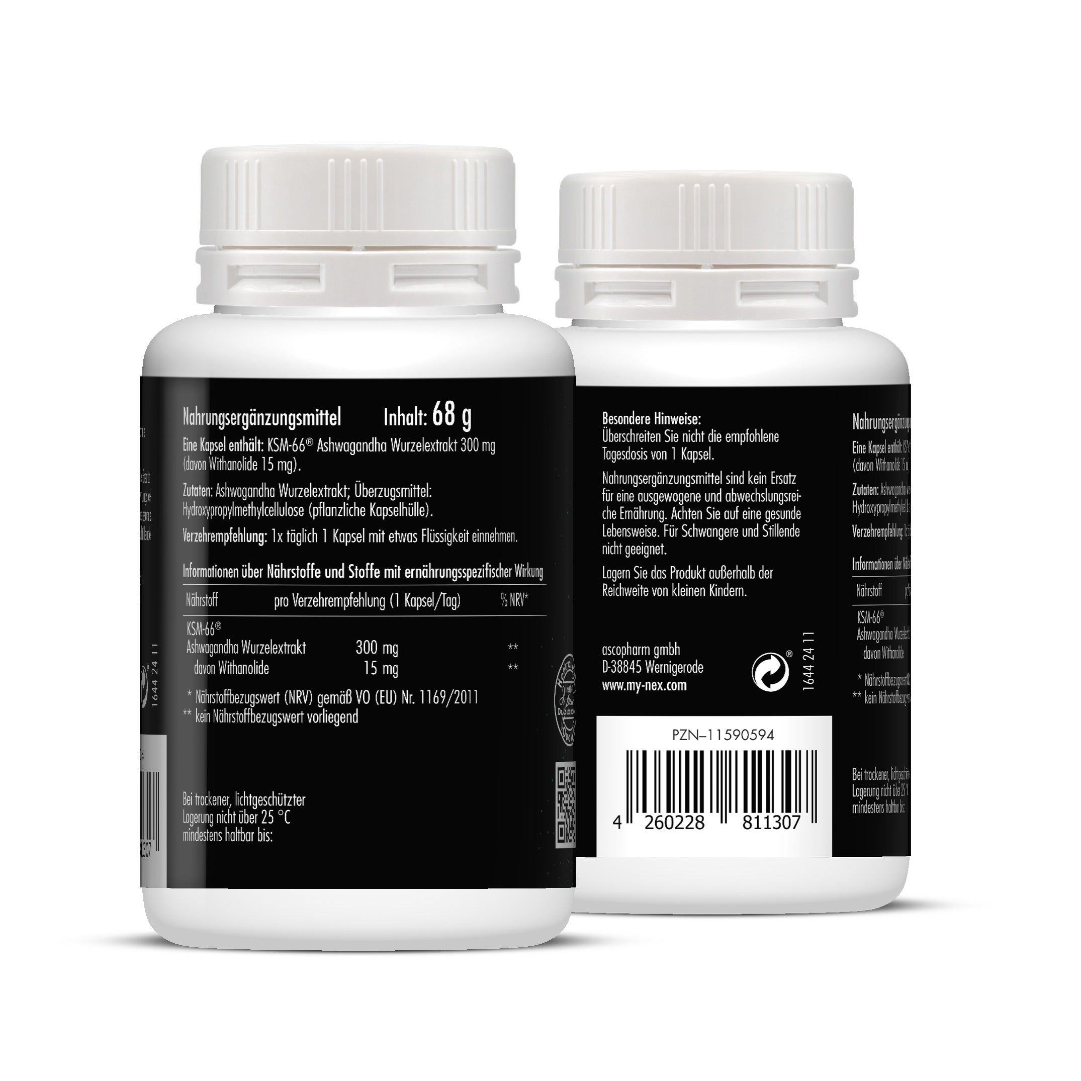 NEX Ashwagandha KSM-66 Kapseln