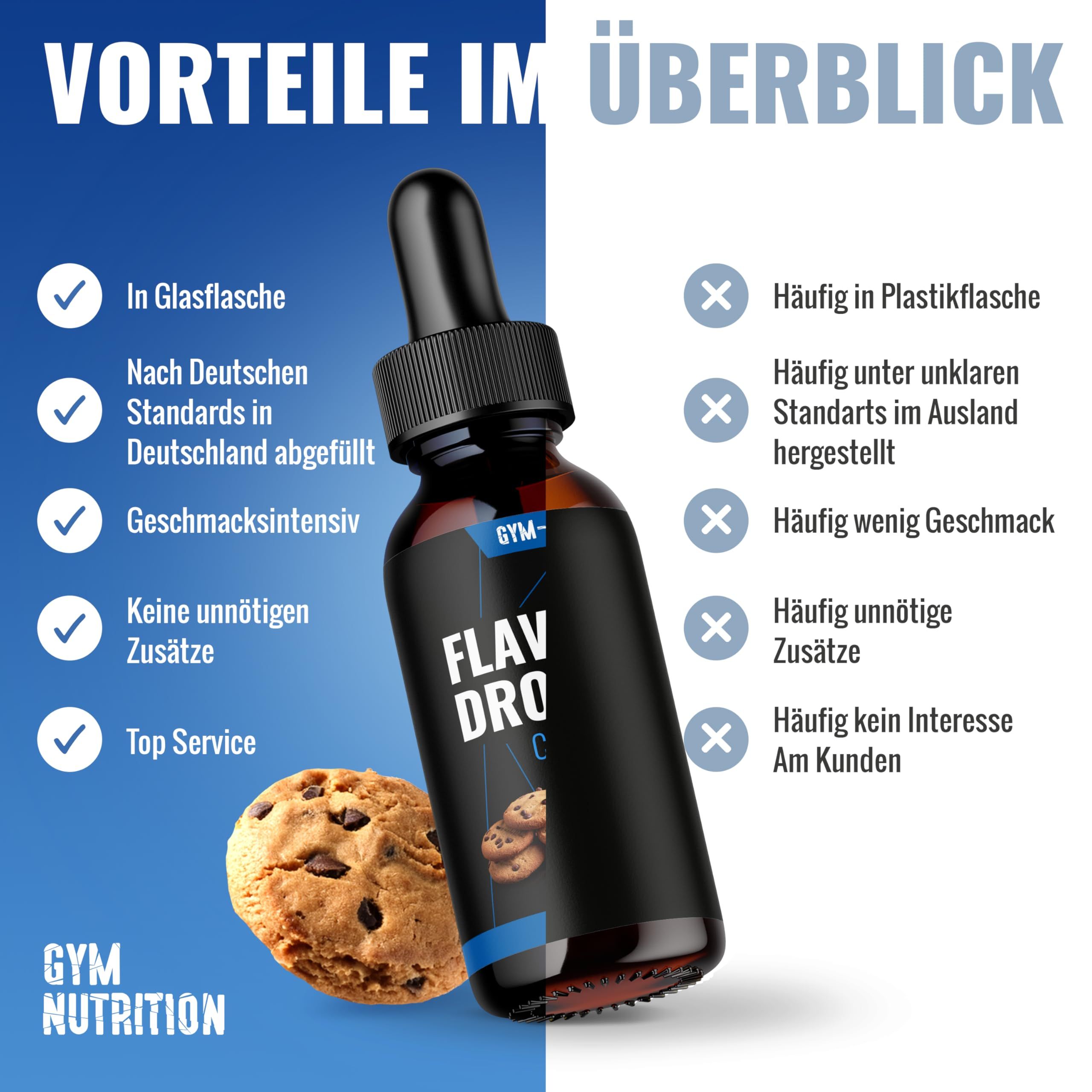 Gym Nutrition Flavour Drops Zuckerfrei Cookie Dough
