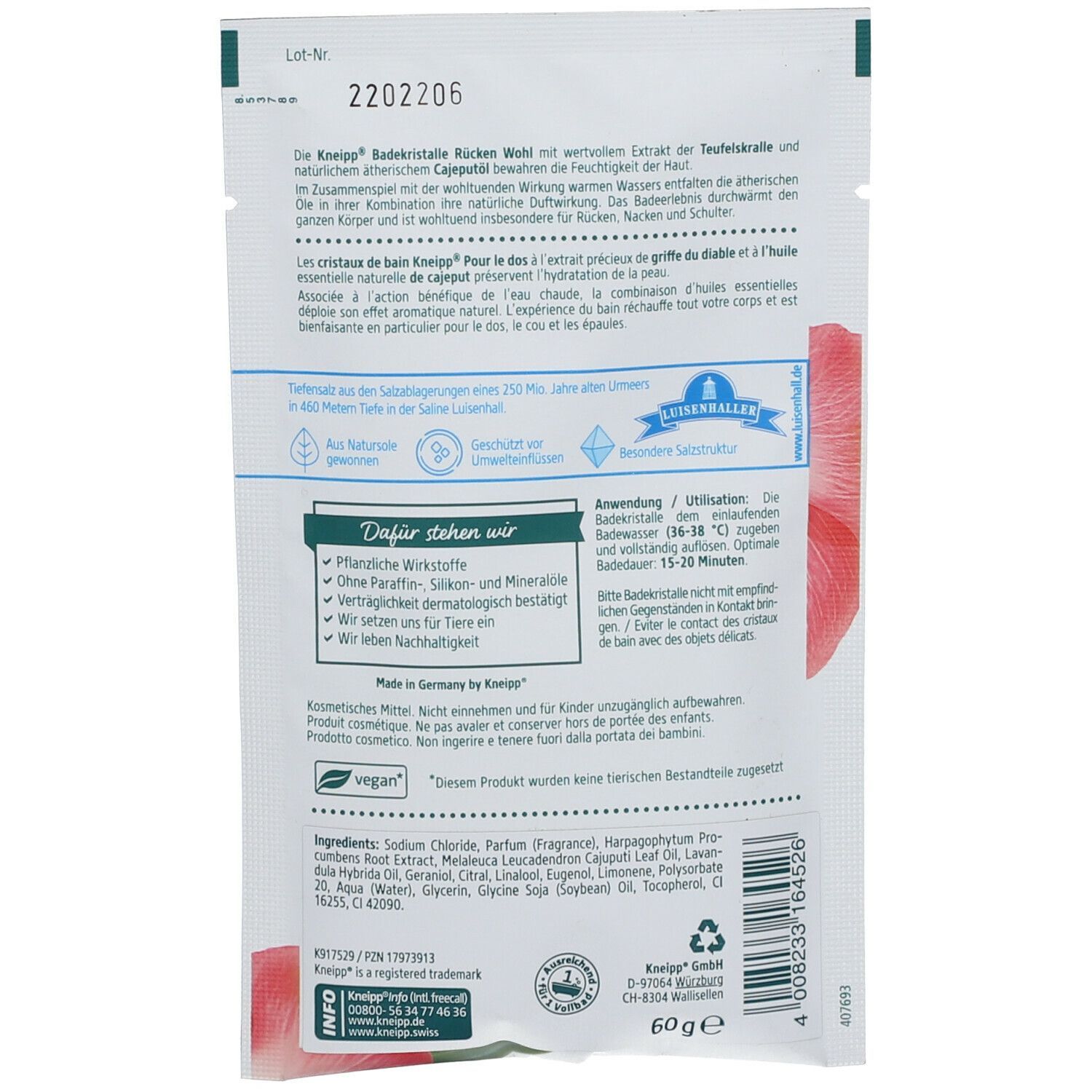 Kneipp® Badekristalle Rücken Wohl