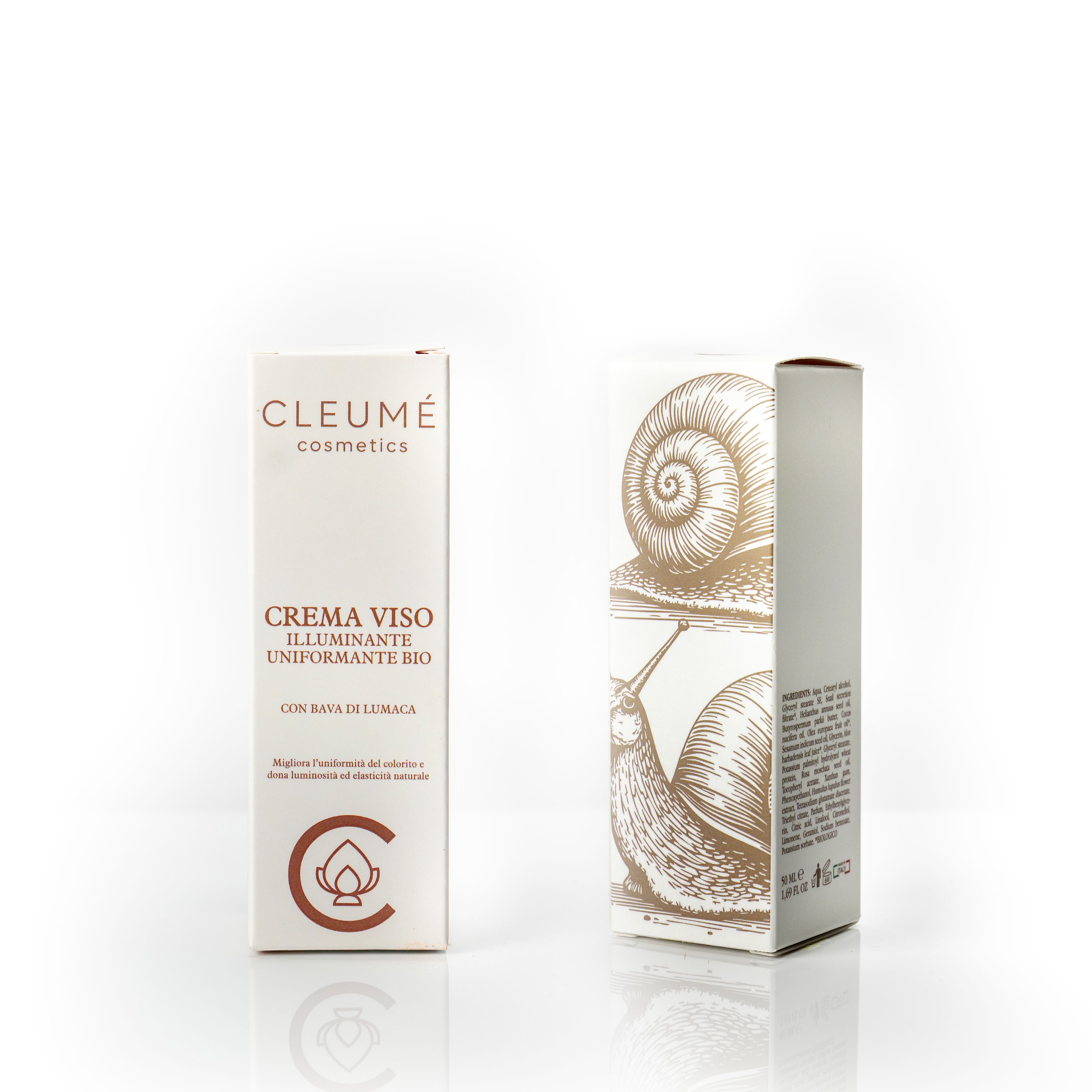 CLEUMÉ COSMETICS Crema Viso Illuminate e Uniformante Bava di Lumaca