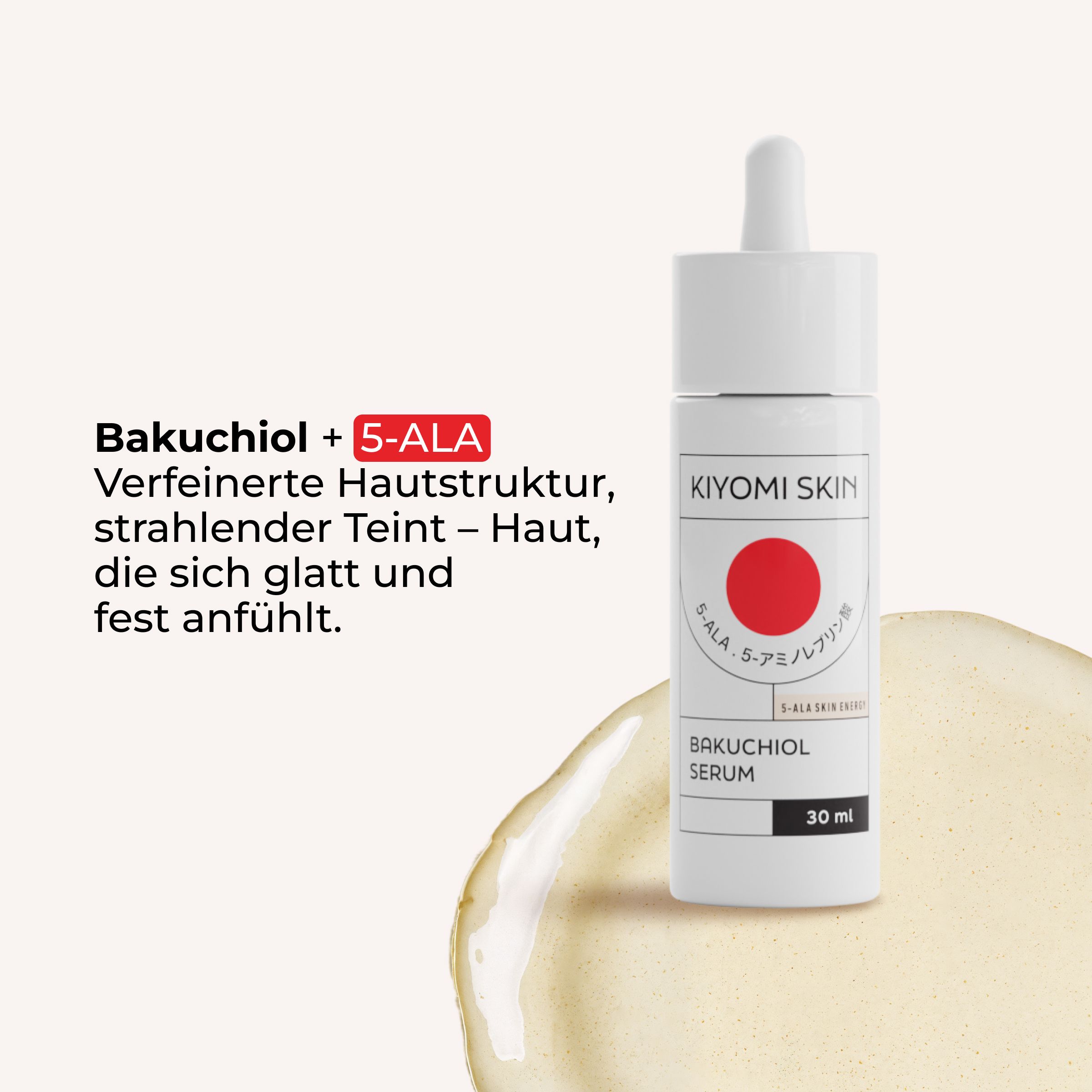 Kiyomi Skin Serum Set – Feuchtigkeit & Regeneration mit 5-ALA, Bakuchiol, Vitamin C & Niacinamide