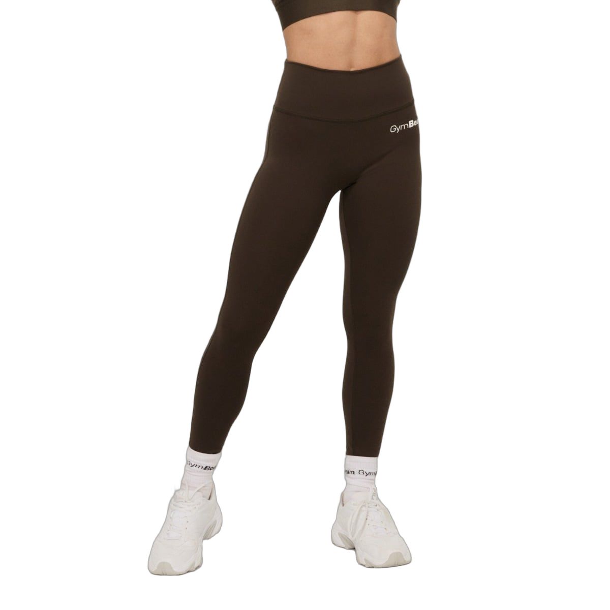 GymBeam Leggings Damen mit hoher Taille und Knöchellänge Limitless Espresso 1 St