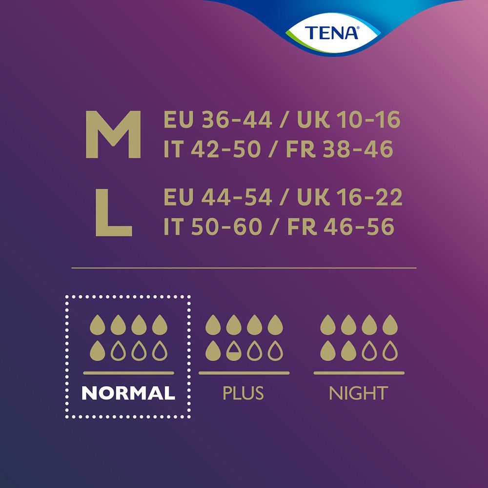 TENA Silhouette Normal Noir M Inkontinenz Pants