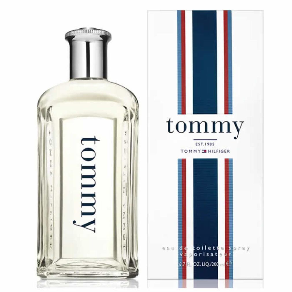 Tommy Hilfiger Tommy Eau de Toilette Spray Flasche und Verpackung.