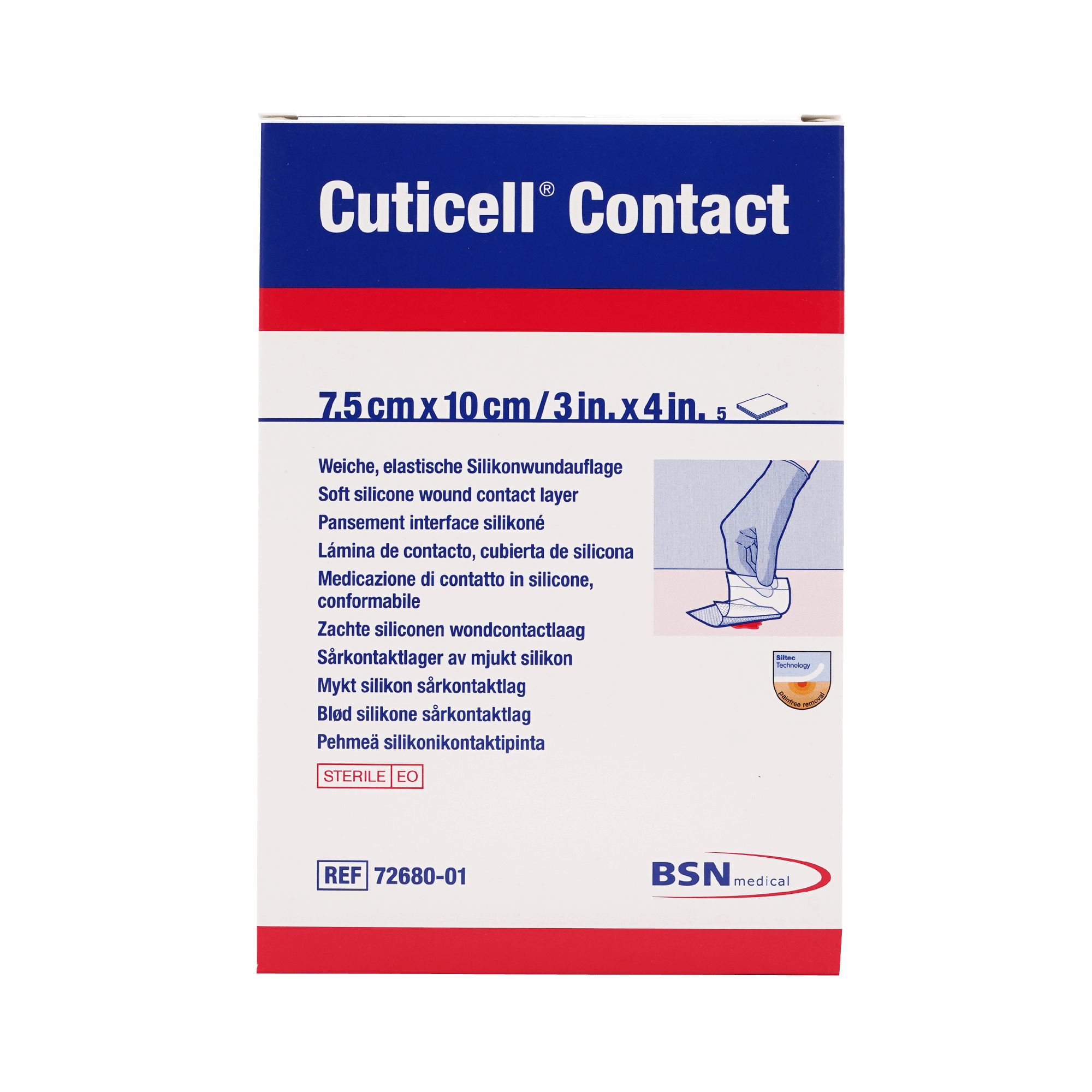 Cuticell Contact 7,5x10 cm Verband 5 St
