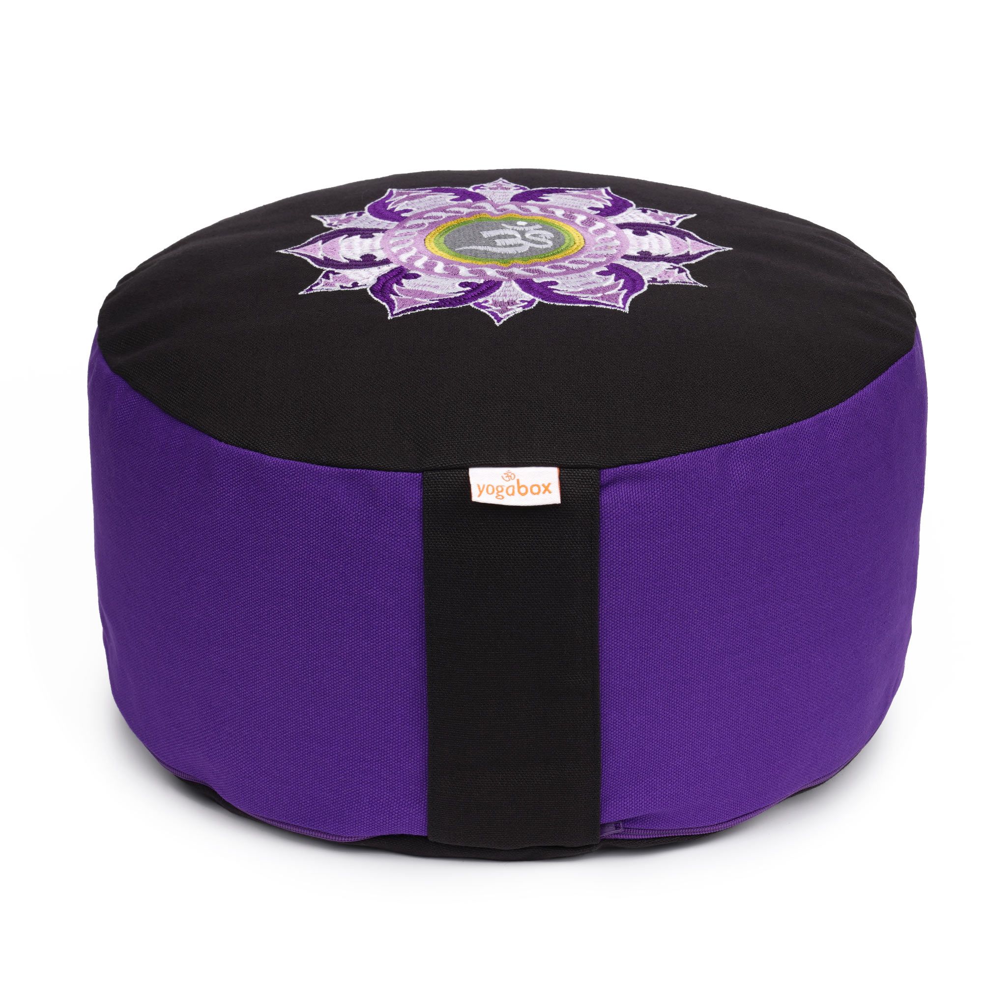 yogabox Meditationskissen Lotus Stick lila/schwarz - violett/schwarz 33 x 15,0 cm 1 St