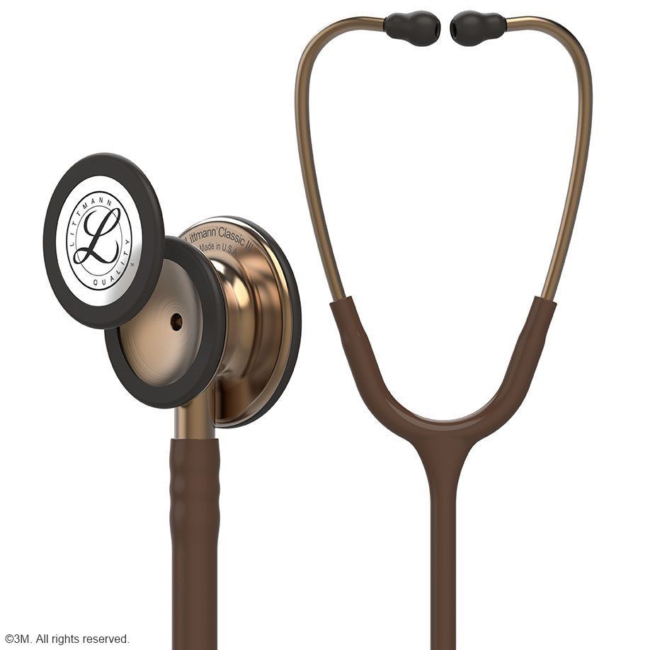 3M Littmann CLASSIC III Monitoring Stethoskop Kupfer Edition, Schlauch braun