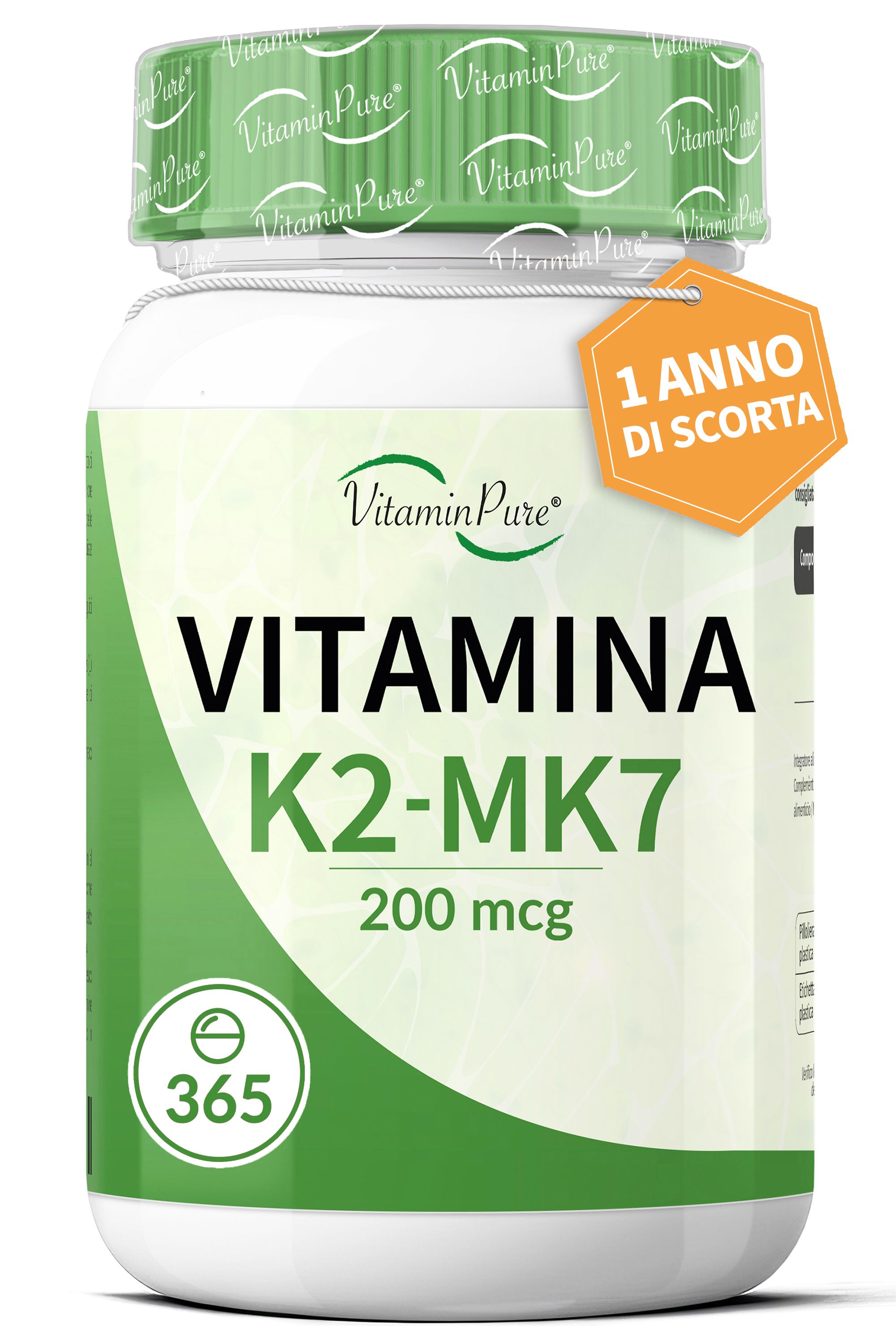 VitaminPure® Vitamina K2 MK7 Alto Dosaggio