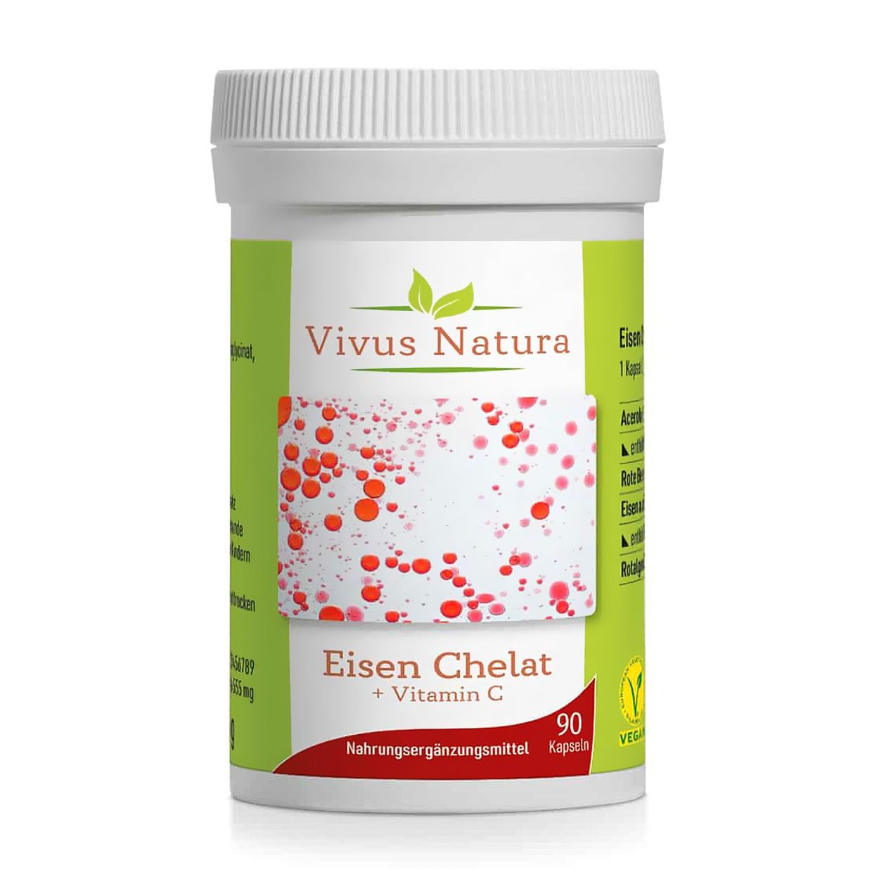 Vivus Natura Eisen Chelat + Vitamin C Kapseln