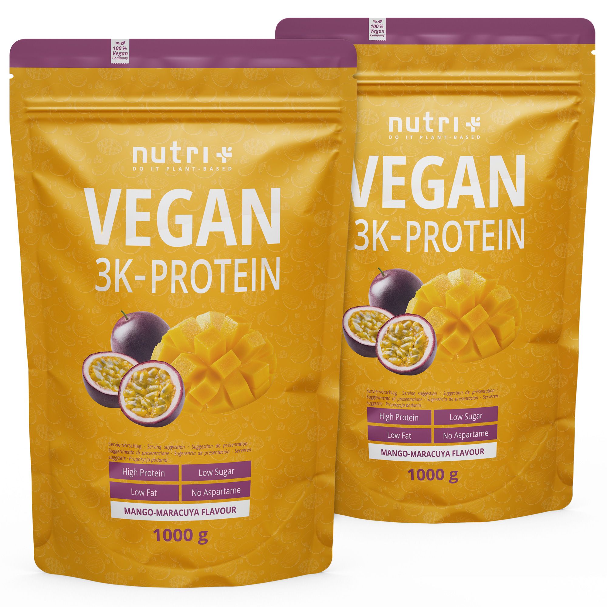 nutri+ Veganes Proteinpulver 3k