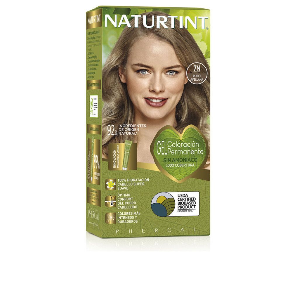 Naturtint Biobased 7N Haselnussblond – Permanente Coloration ohne Ammoniak, 170 ml.