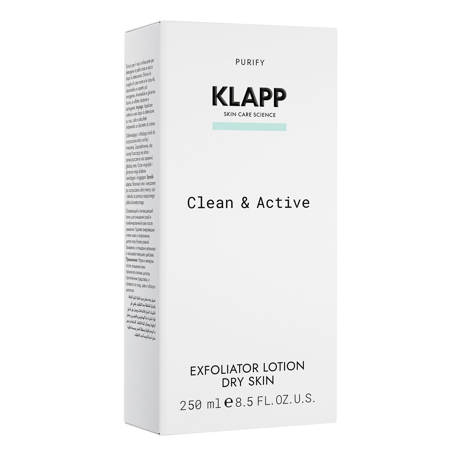 Klapp, Clean & Active Exfoliator Lotion Dry Skin