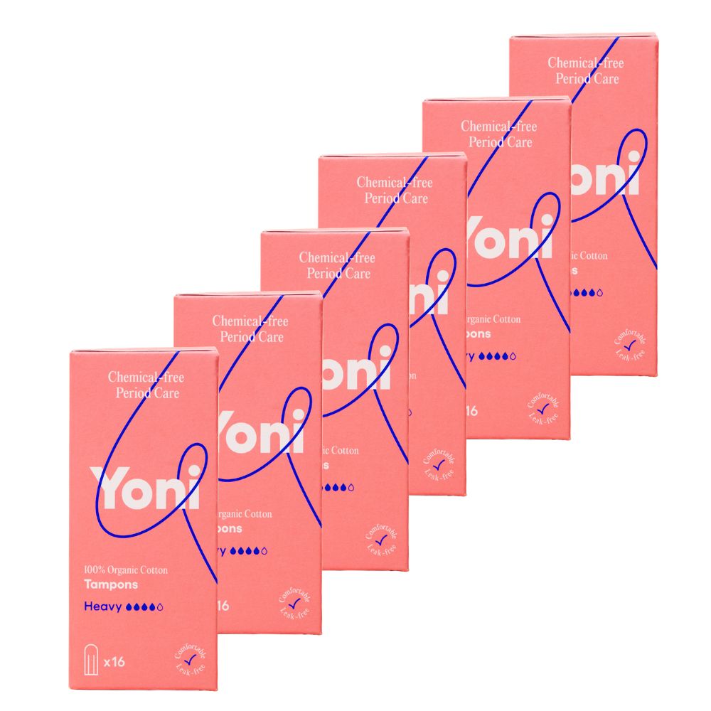 Bio Tampons super ∙ 100 % Bio-Baumwolle Vorratspack Yoni 96 St Tampon