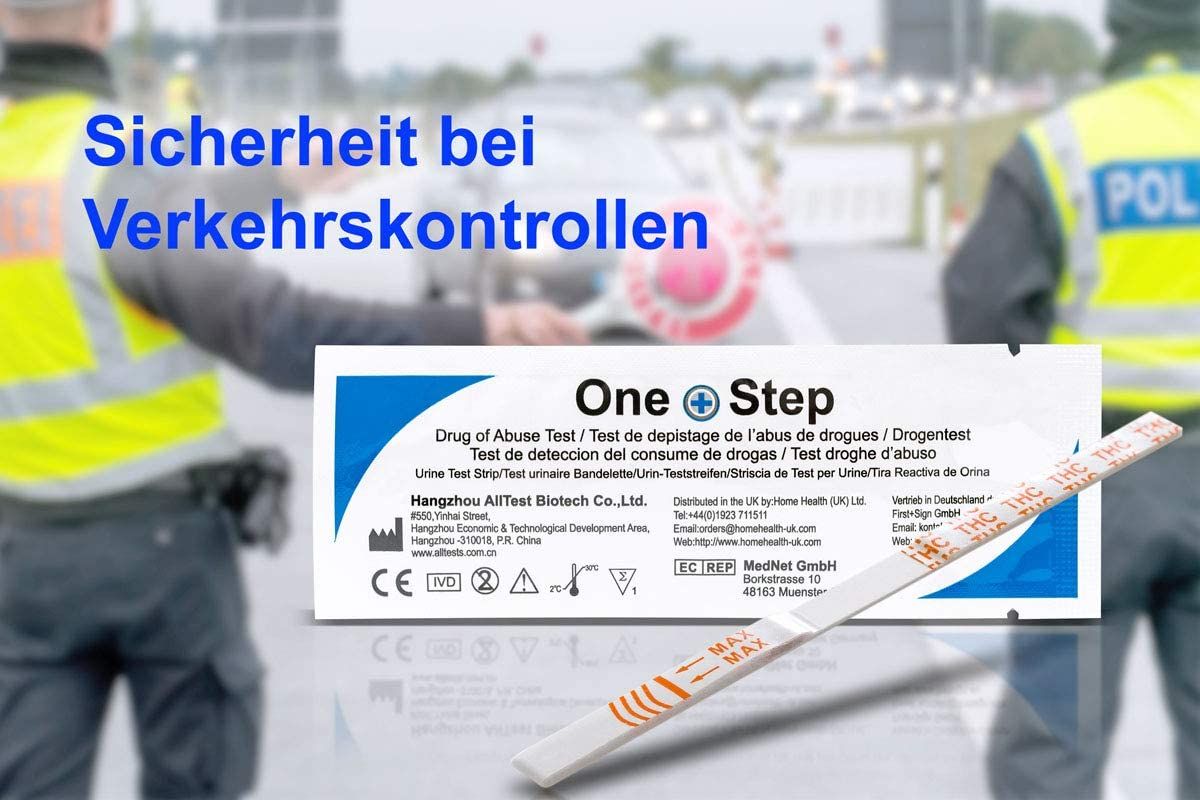 One+Step THC Drogentest-Schnelltest - Selbsttest mit hoher Sensitivität Cut-off: 20 ng/ml