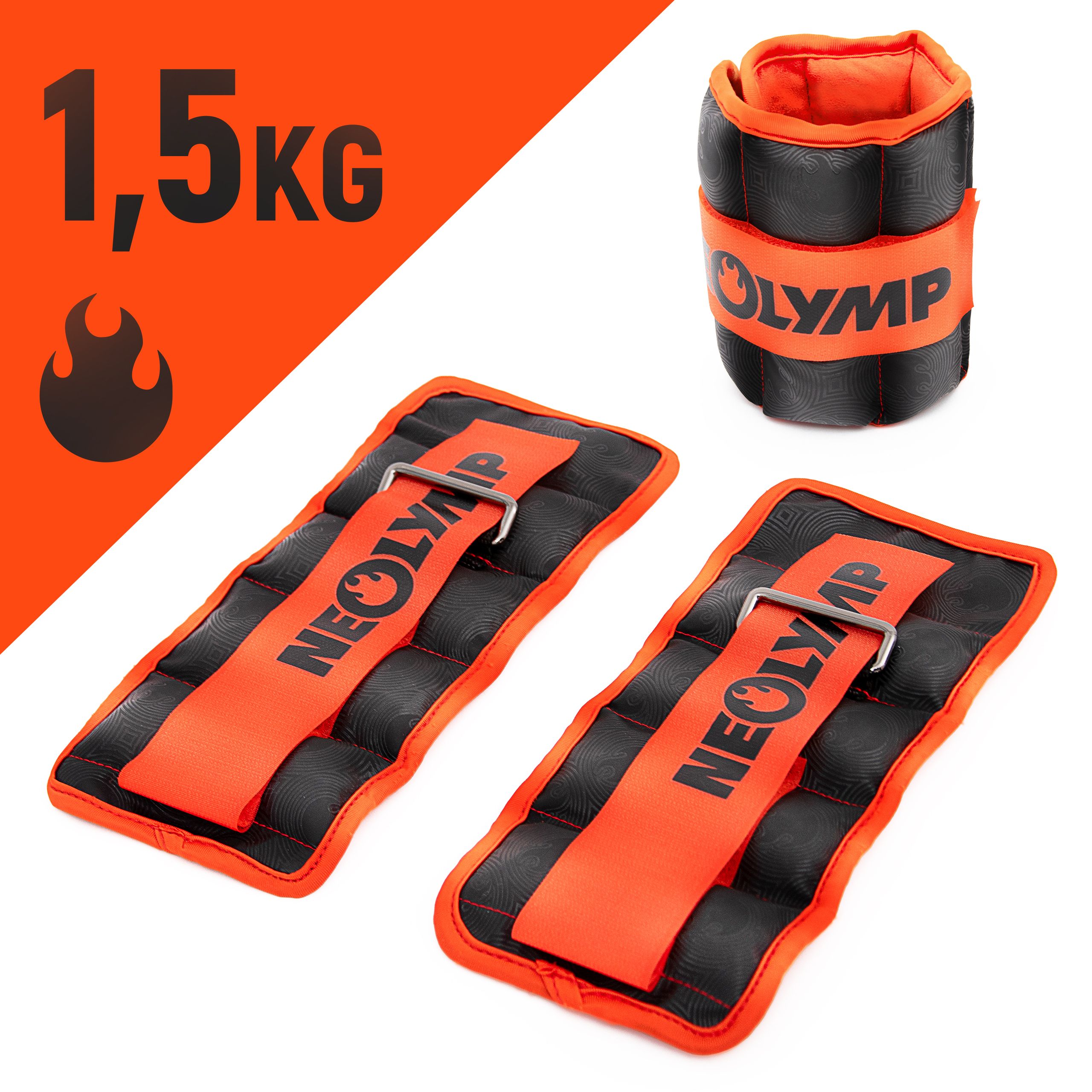 NEOLYMP 2er Set Gewichtsmanschetten Fuß 1,5 KG