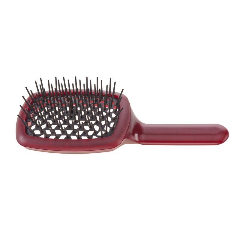 Janeke Curvy Brush M Dunkelrot