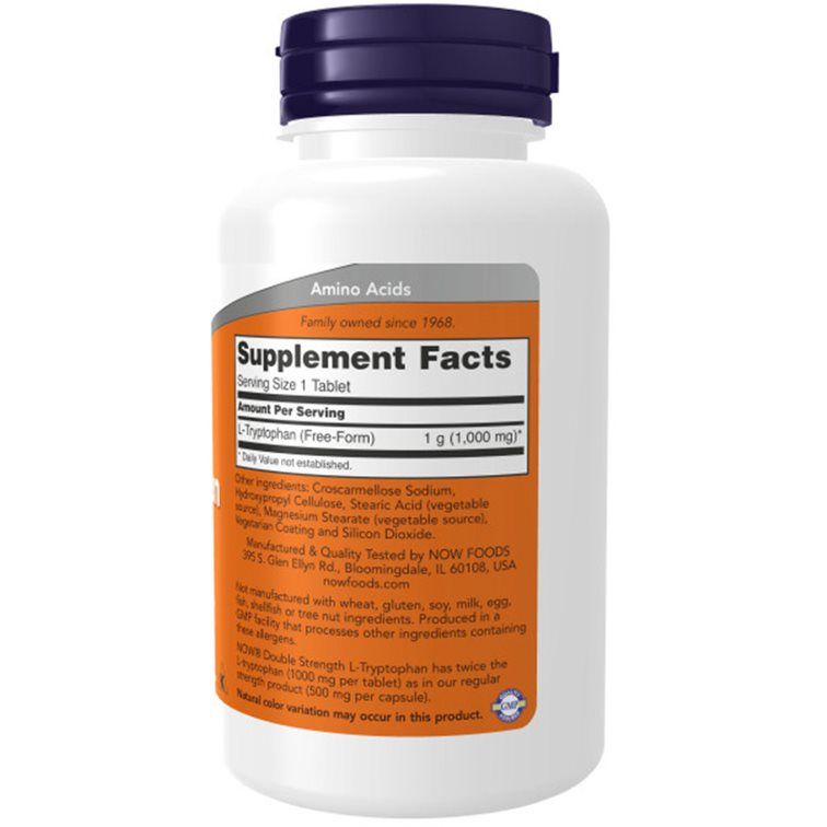 Now Foods, L-Tryptophan, 1000mg